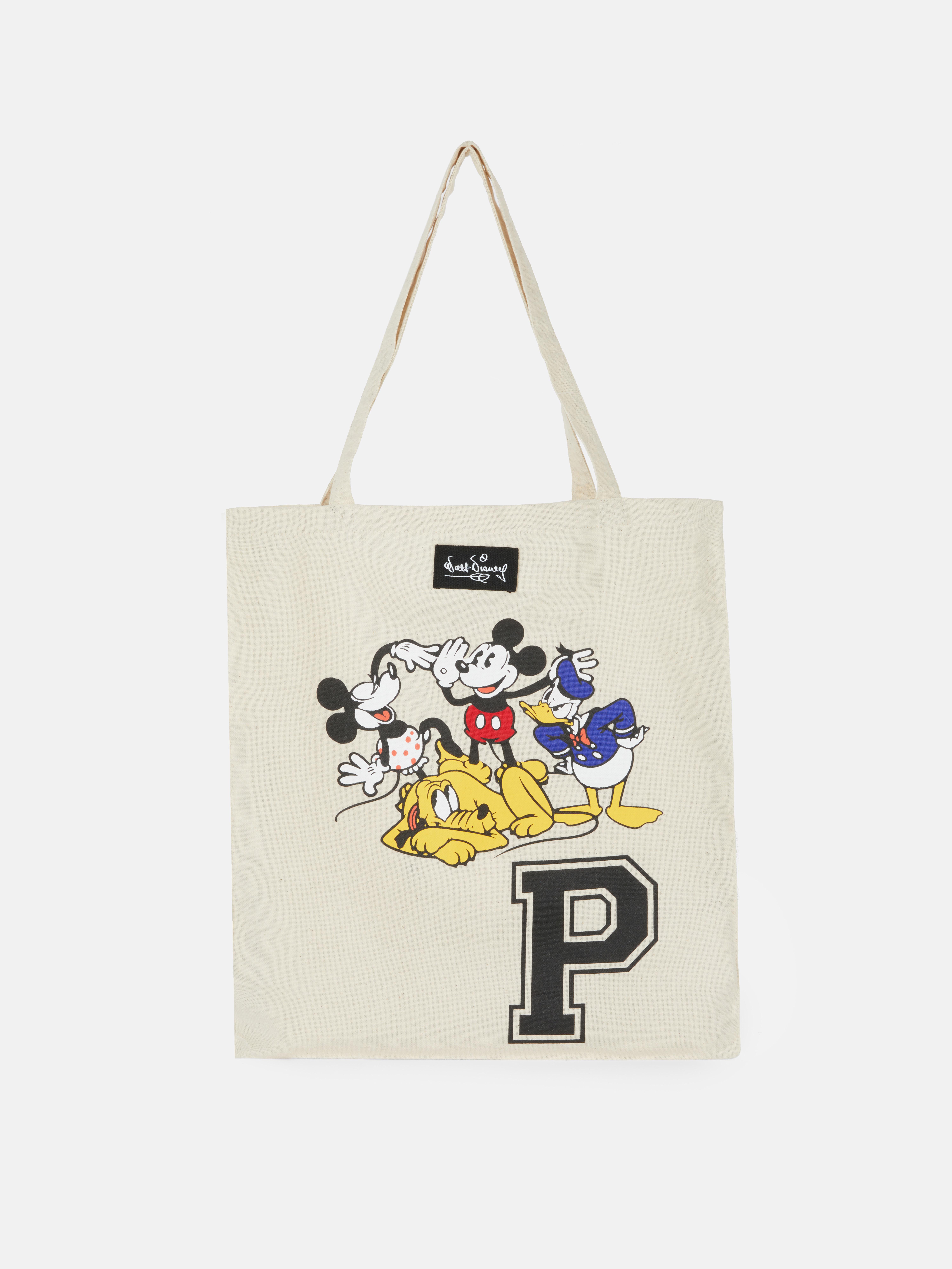 Disney's Mickey Mouse & Friends Initial Canvas Bag