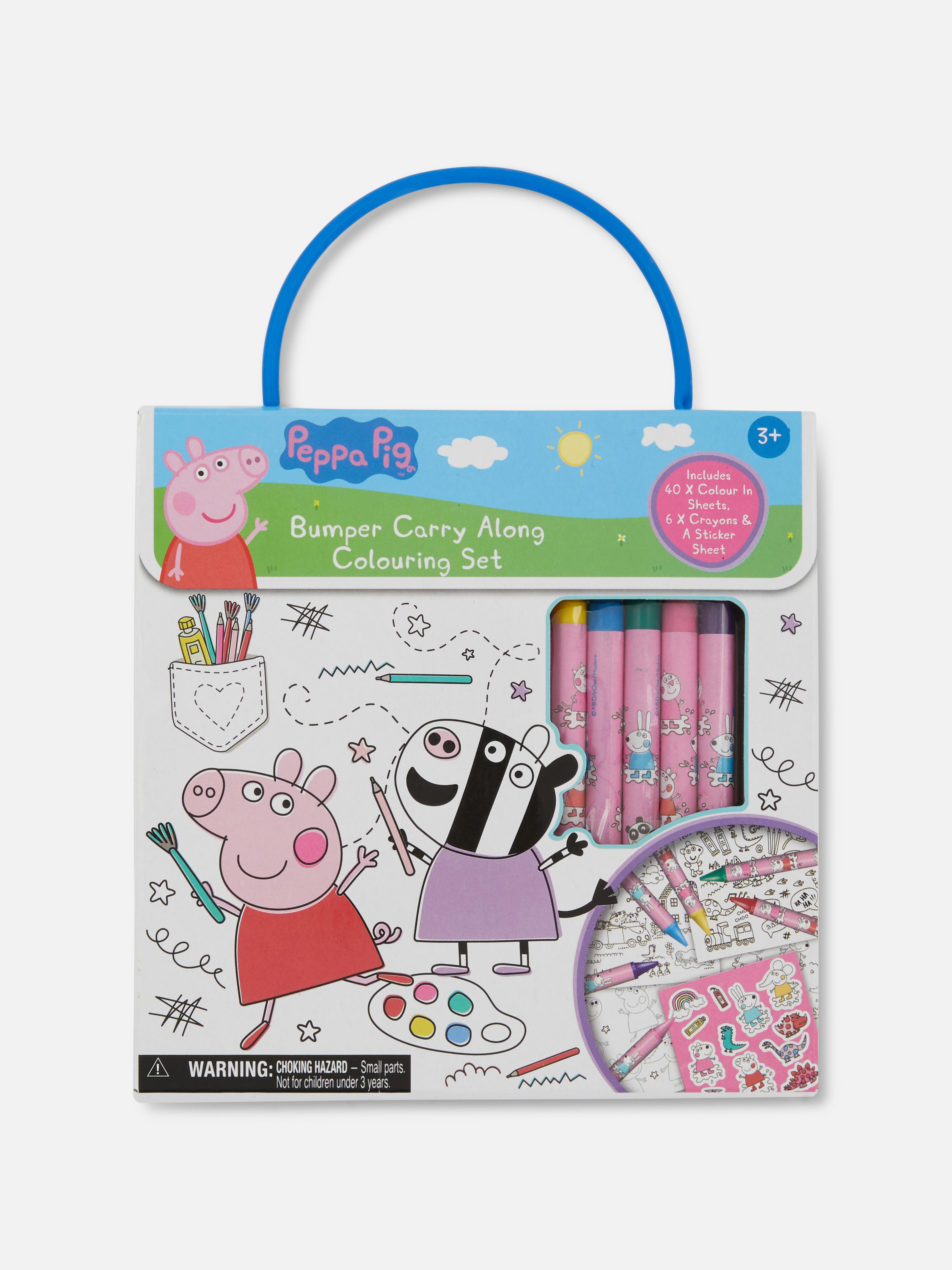 Peppa Pig Carry Along Bumper Colouring Set