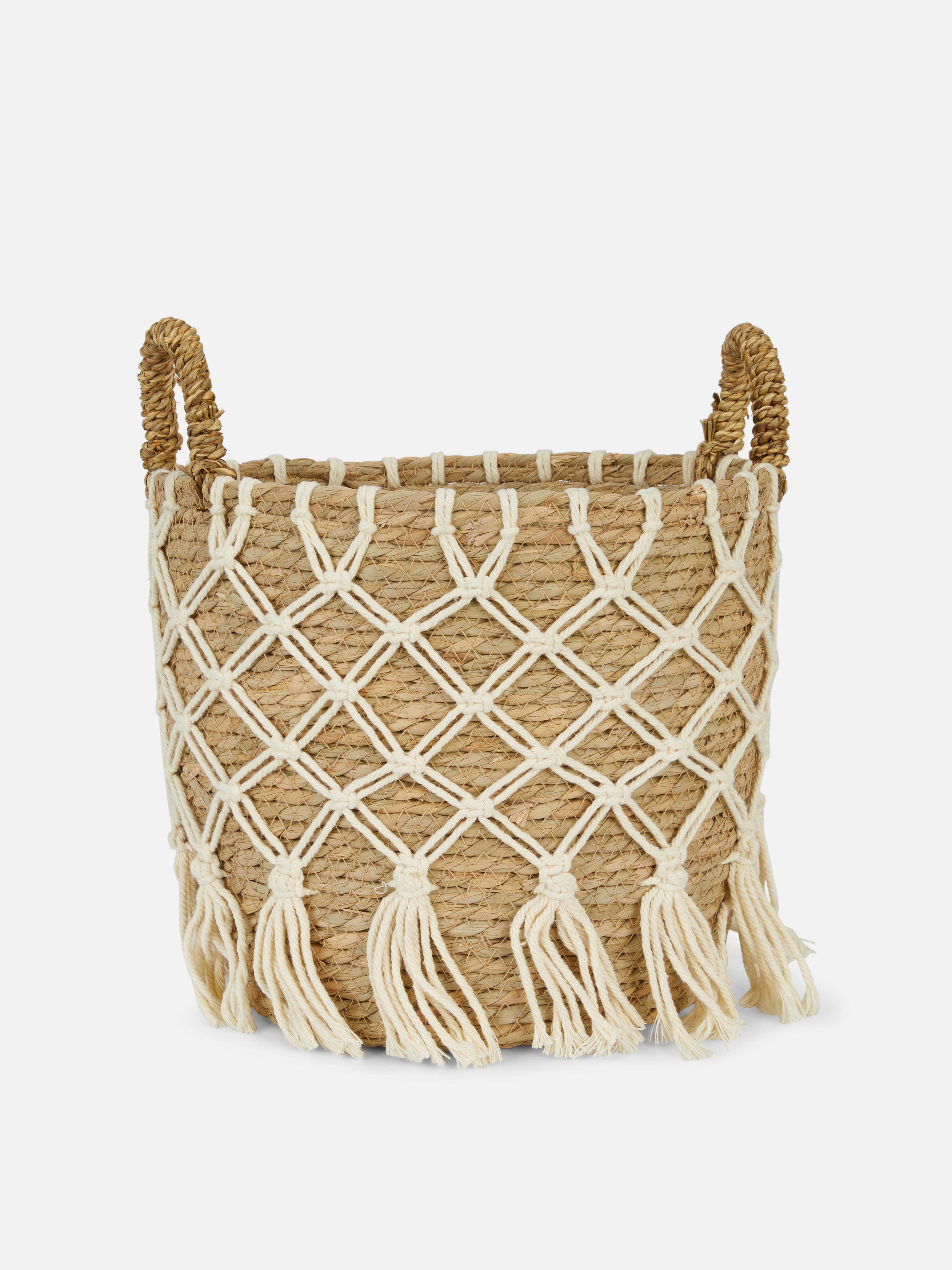 Crochet Rope Woven Storage Basket