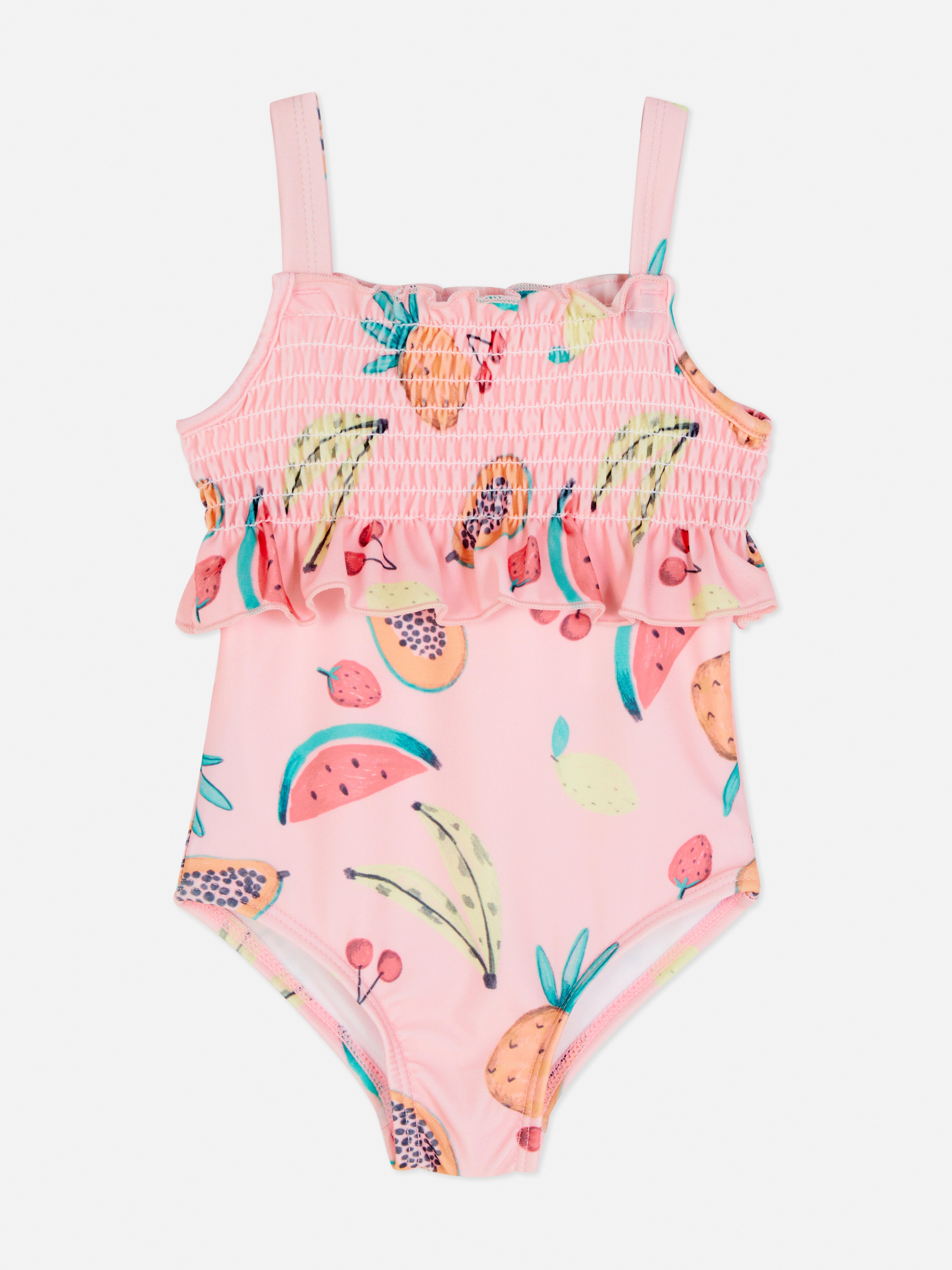 Tropical Ruffled Swimsuit