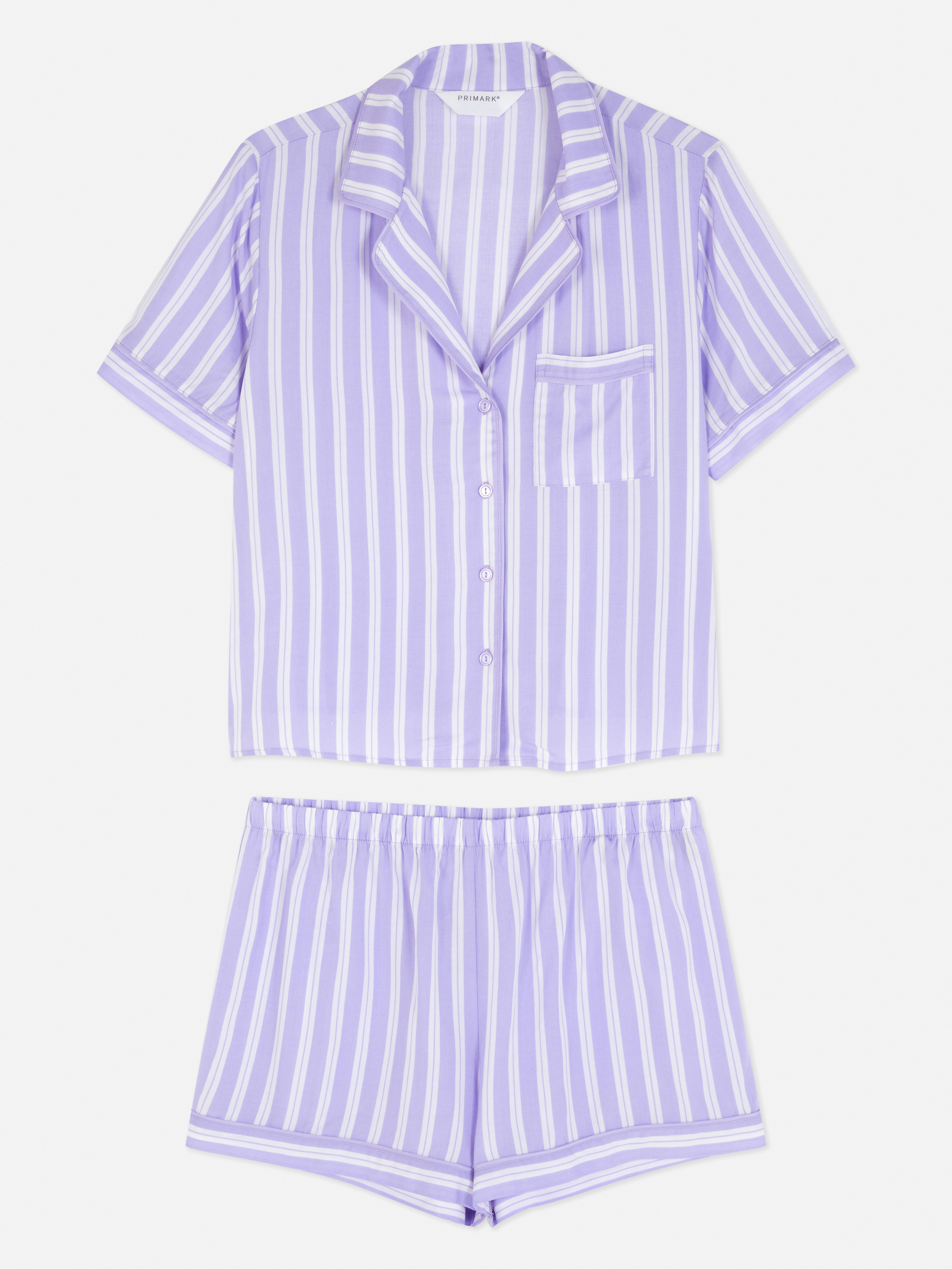 Short Sleeve Shirt and Shorts Pajama Set