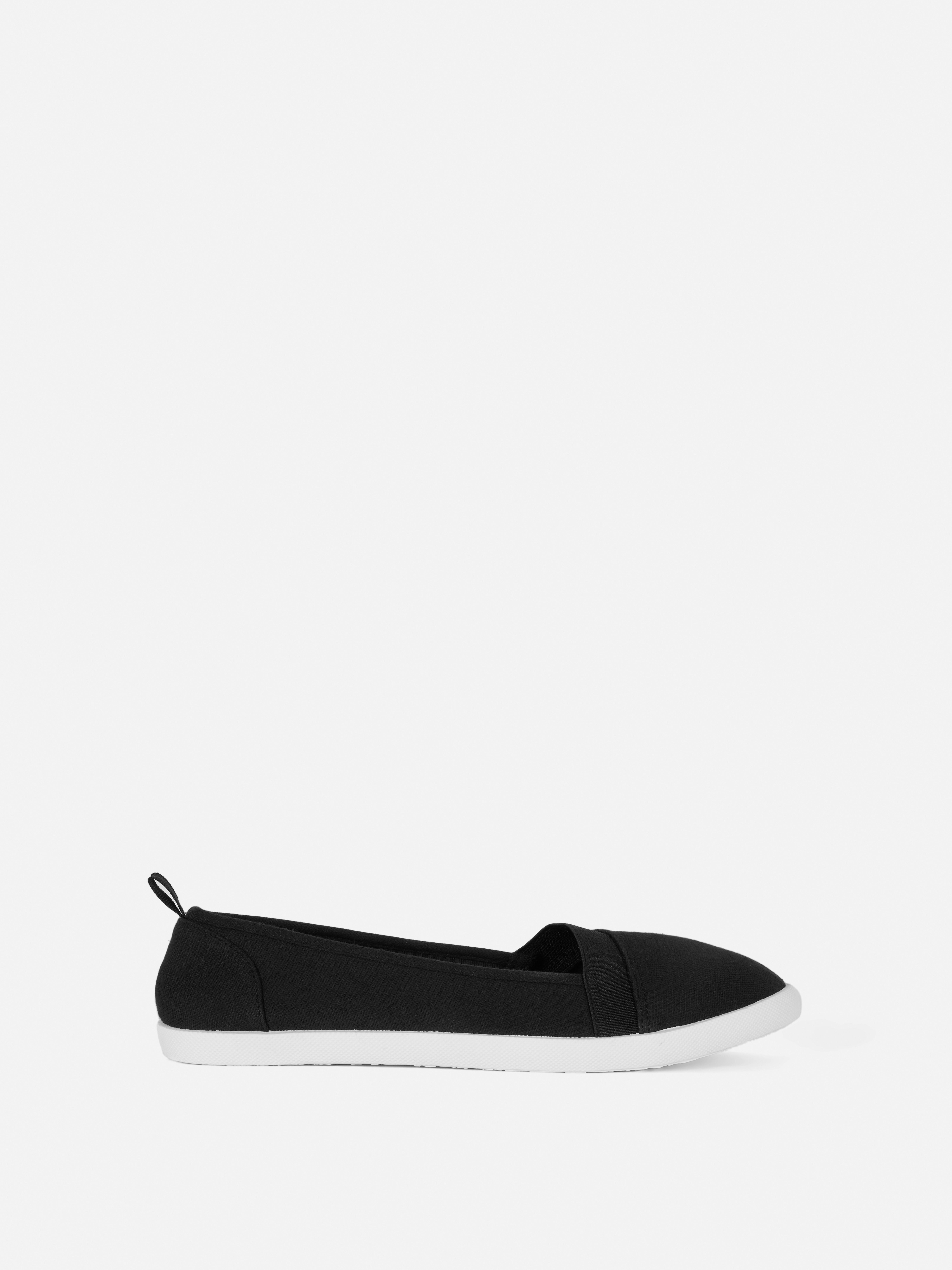 Canvas Slip-On Shoes Black