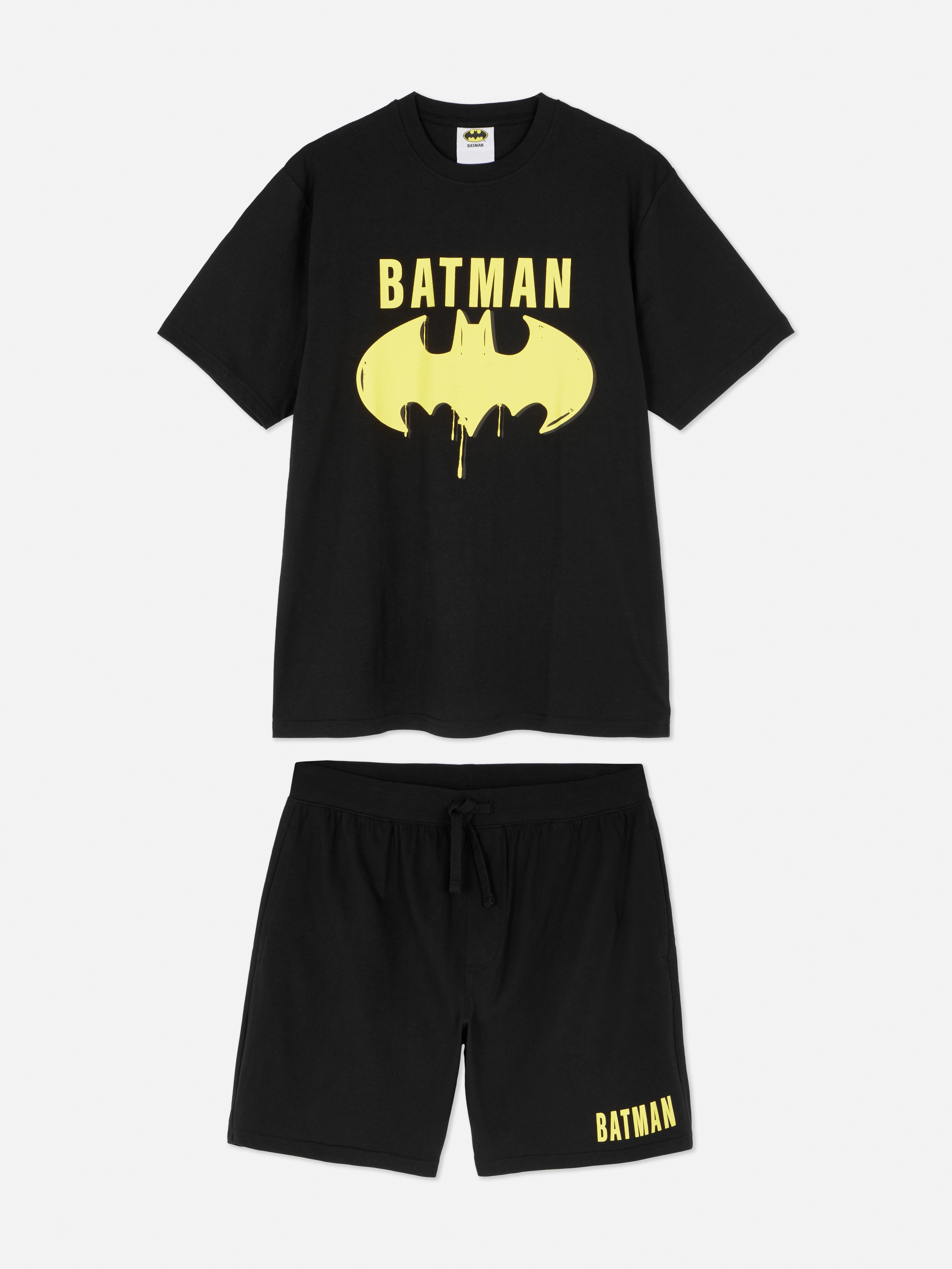 Camiseta y pantalones cortos de pijama de Batman