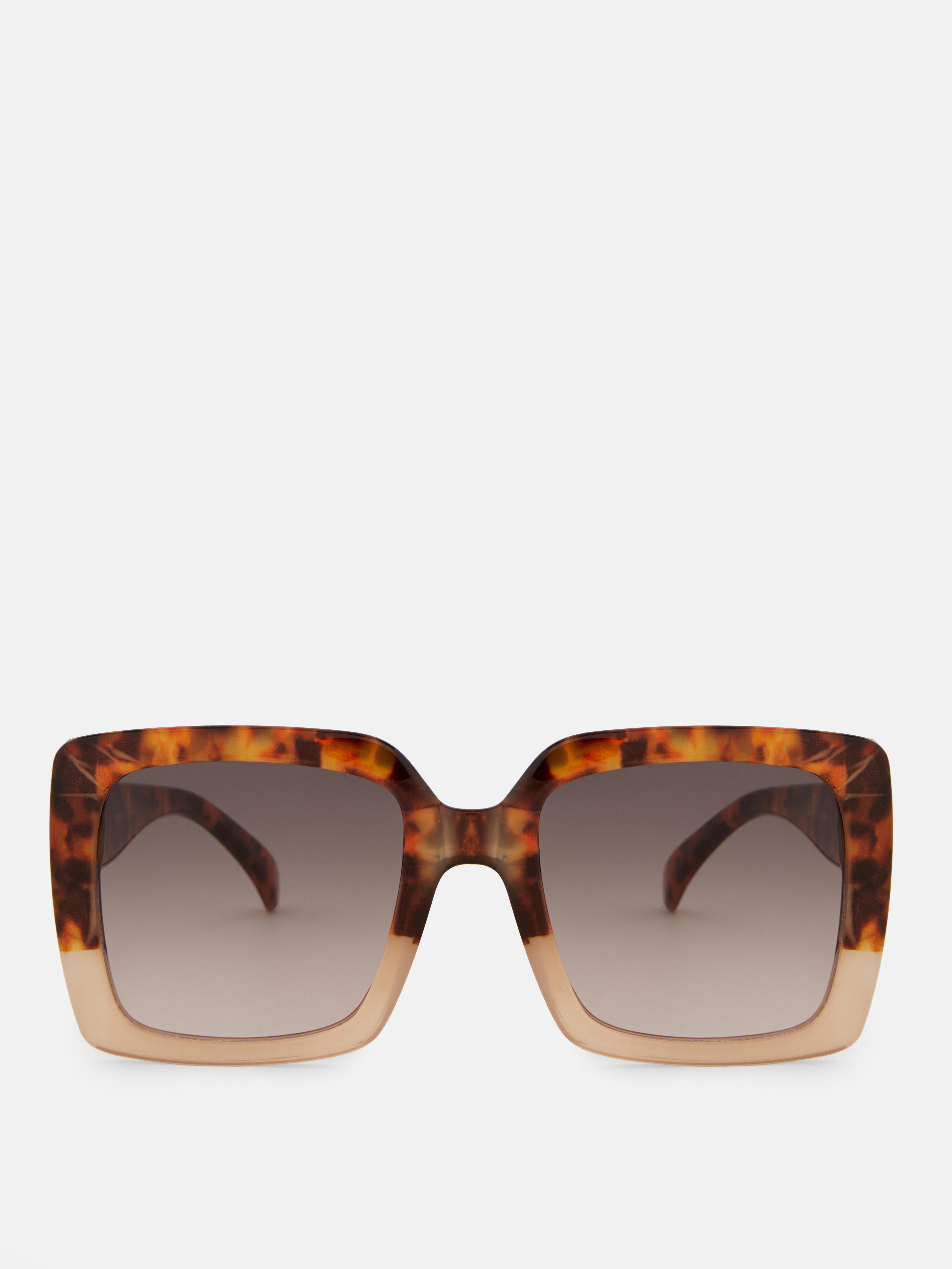 Ombre Square Sunglasses Brown