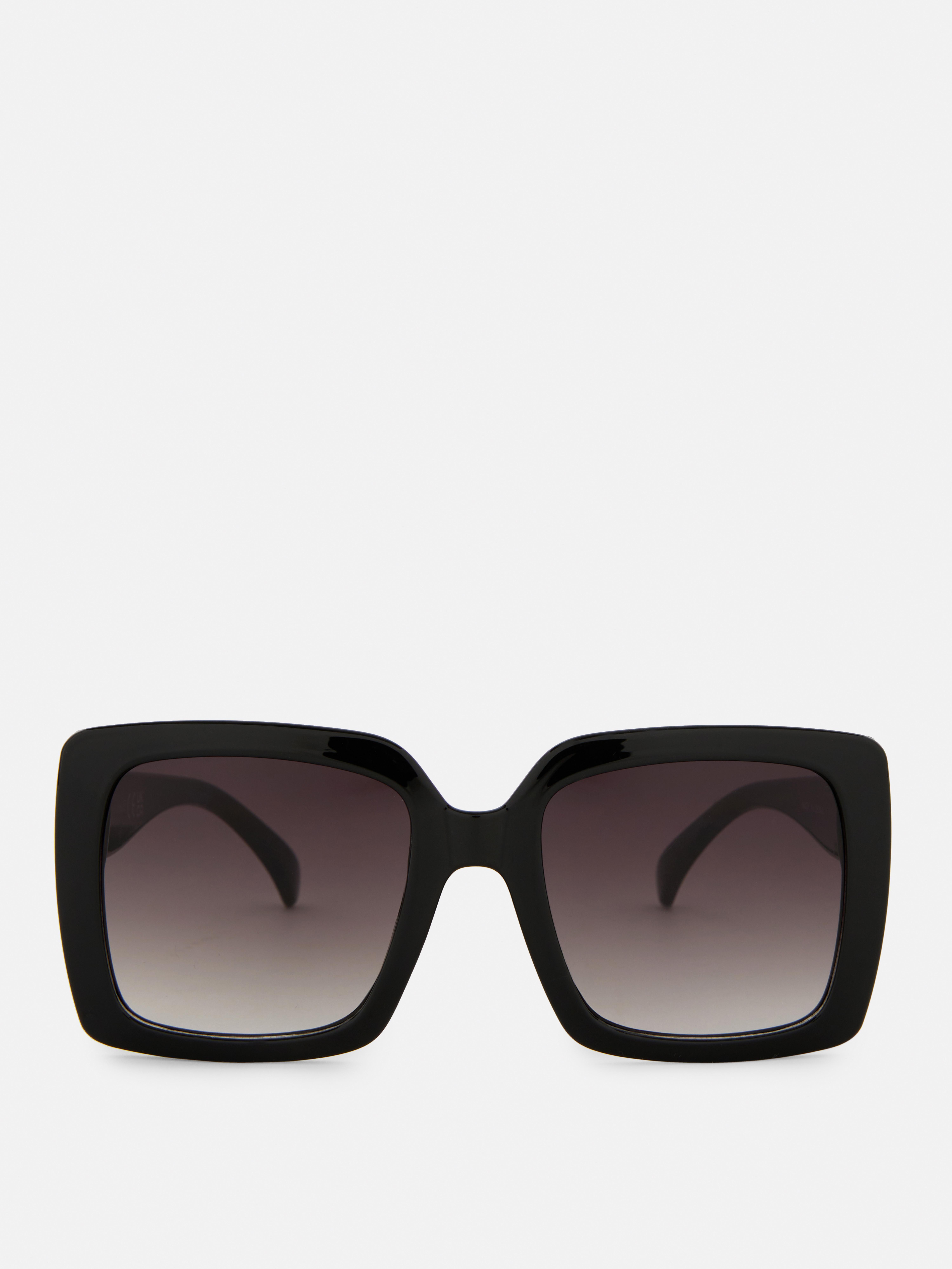 Ombre Square Sunglasses Black