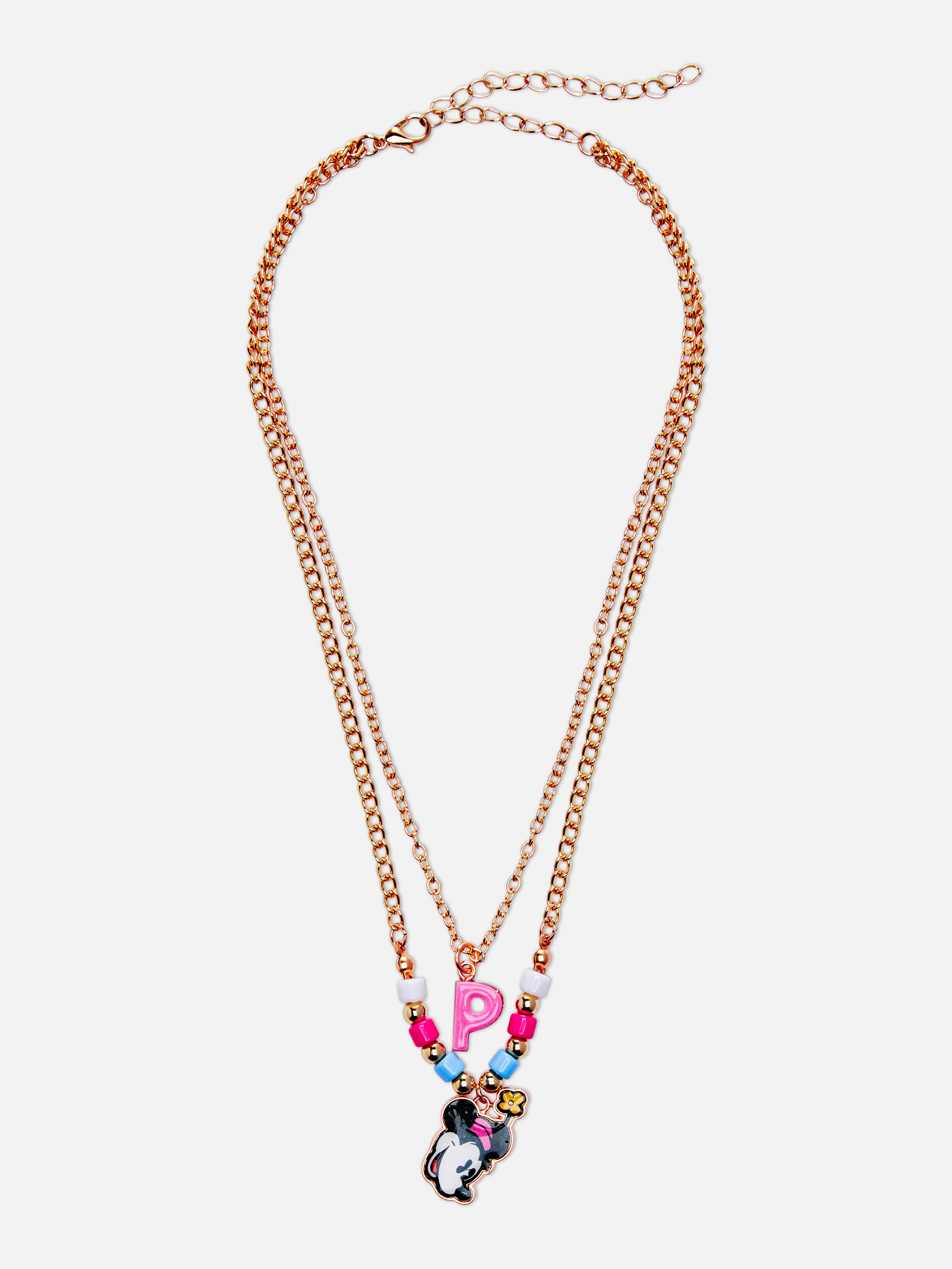 Disney's Minnie Mouse Originals Initial Necklace
