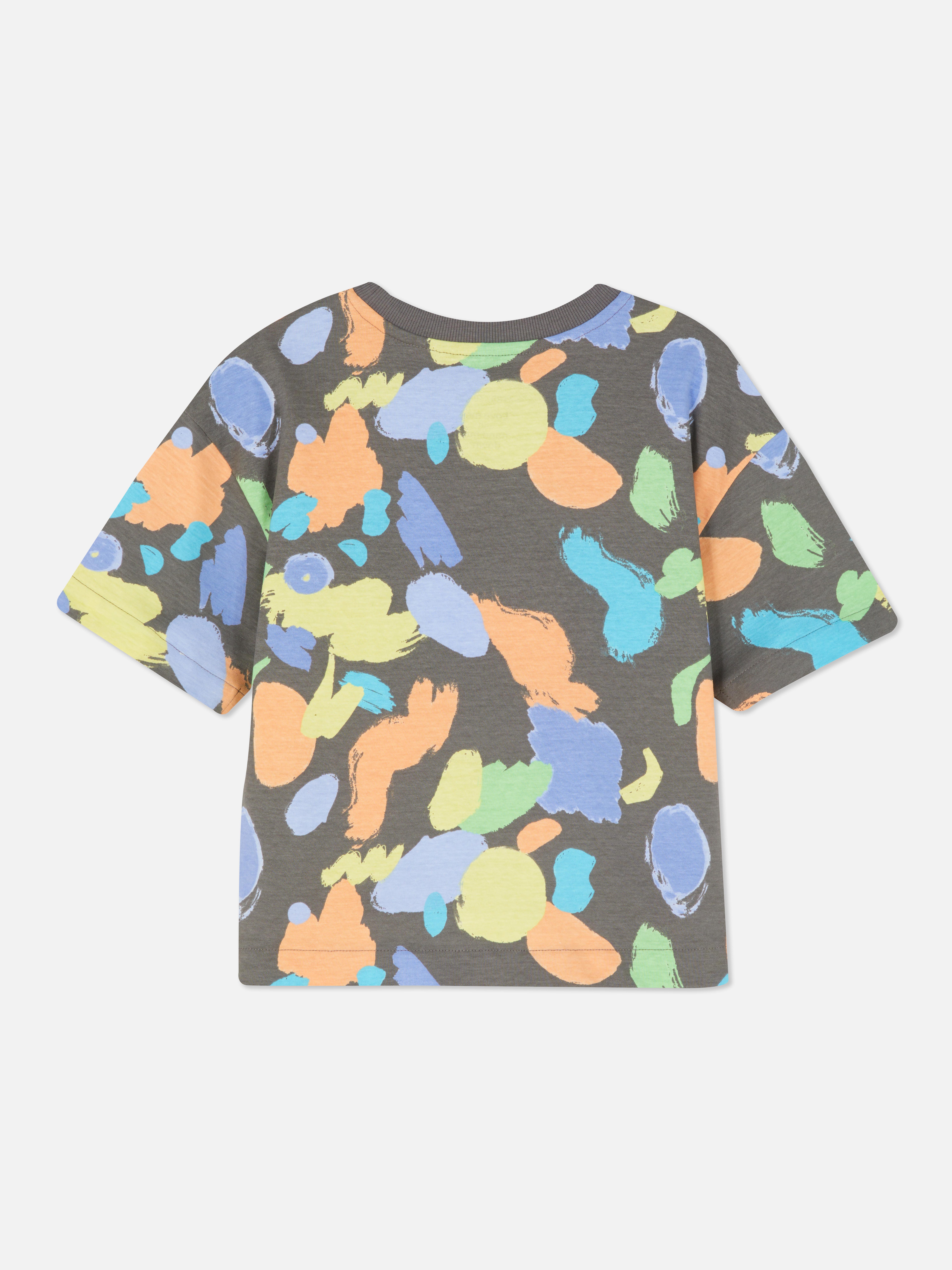Abstract Print Short Sleeve T-shirt