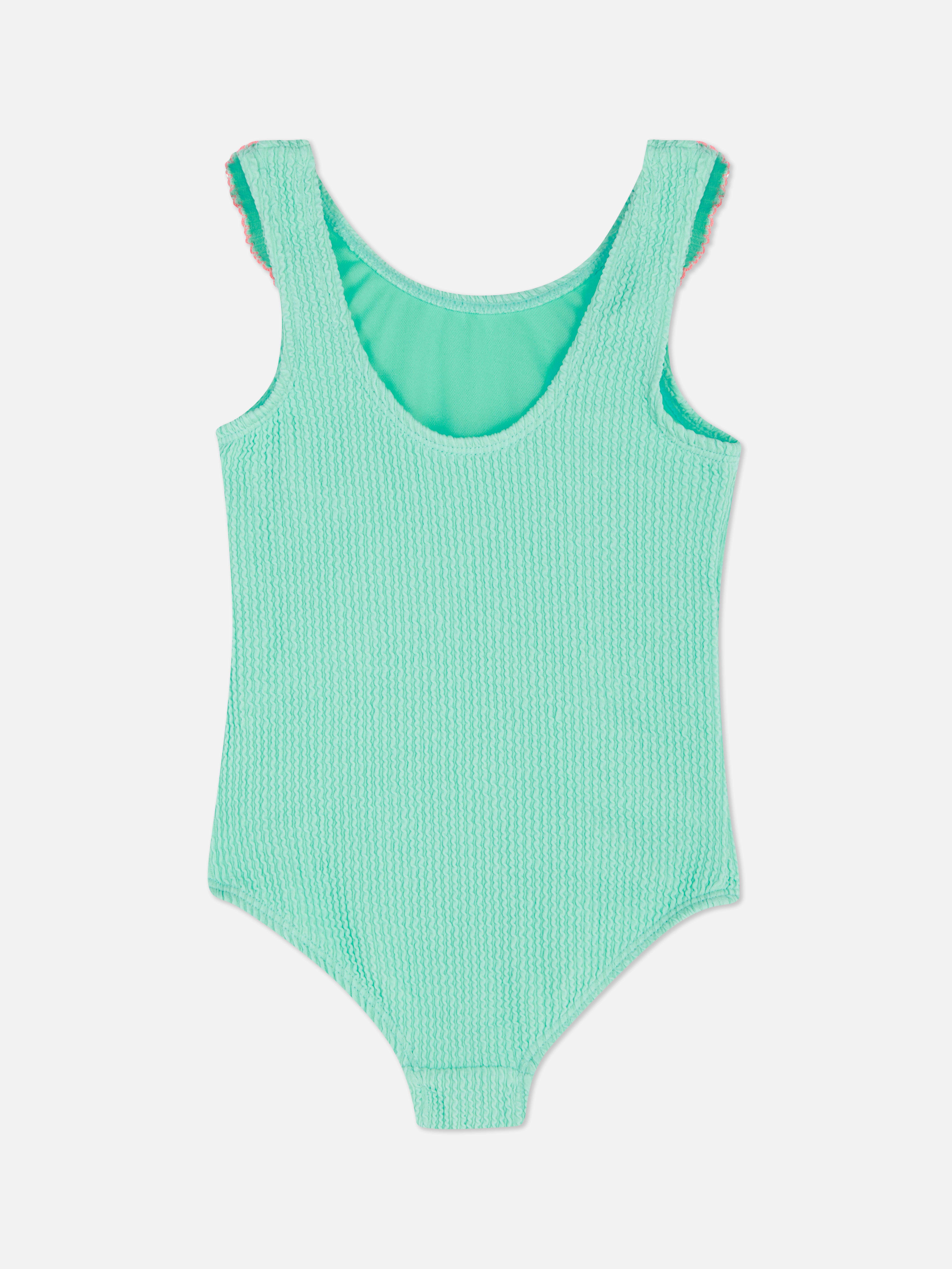 Frill Detail Textured Swimsuit