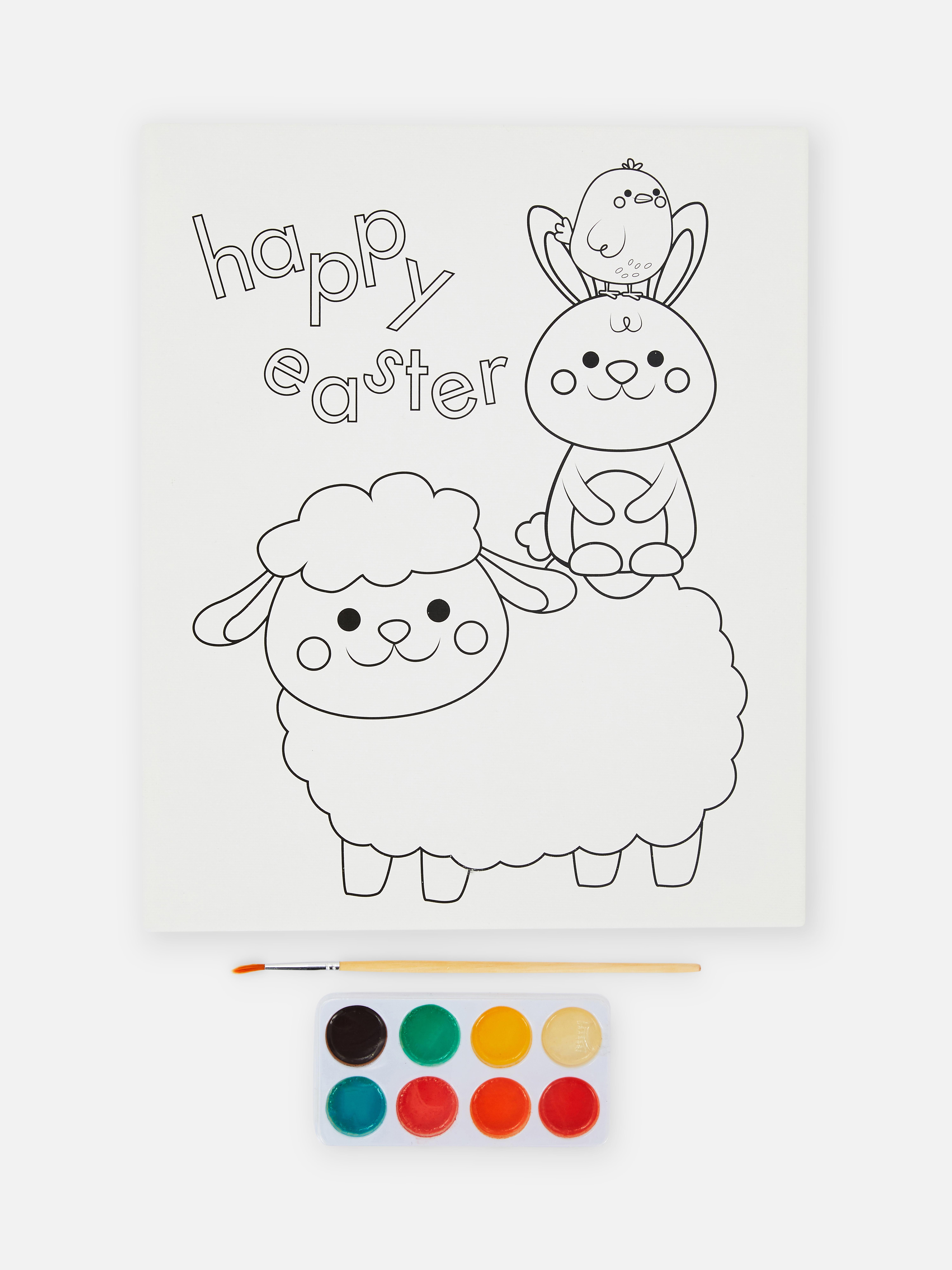 Easter DIY Paint Canvas Set