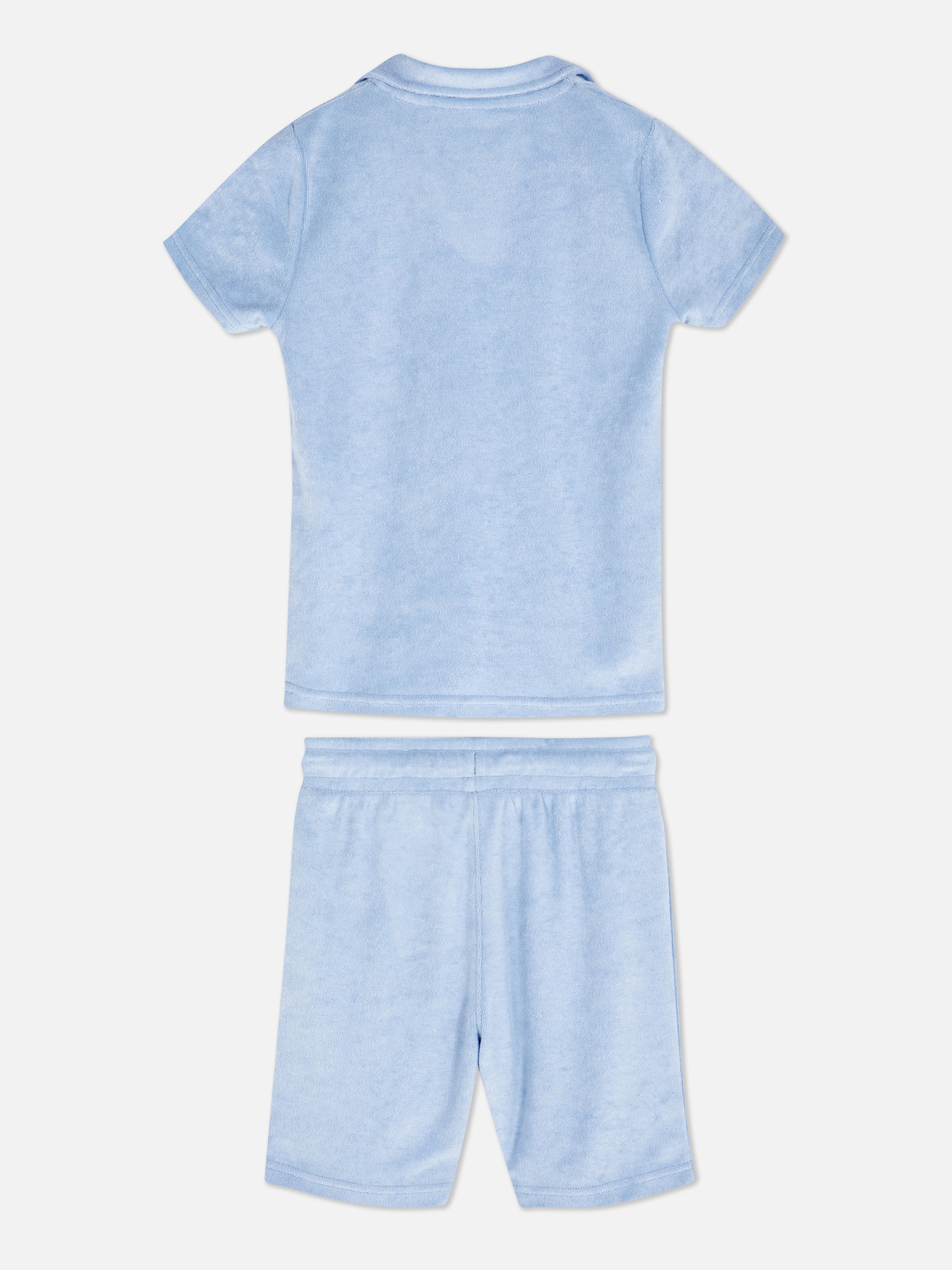 Towelling Top and Shorts Set