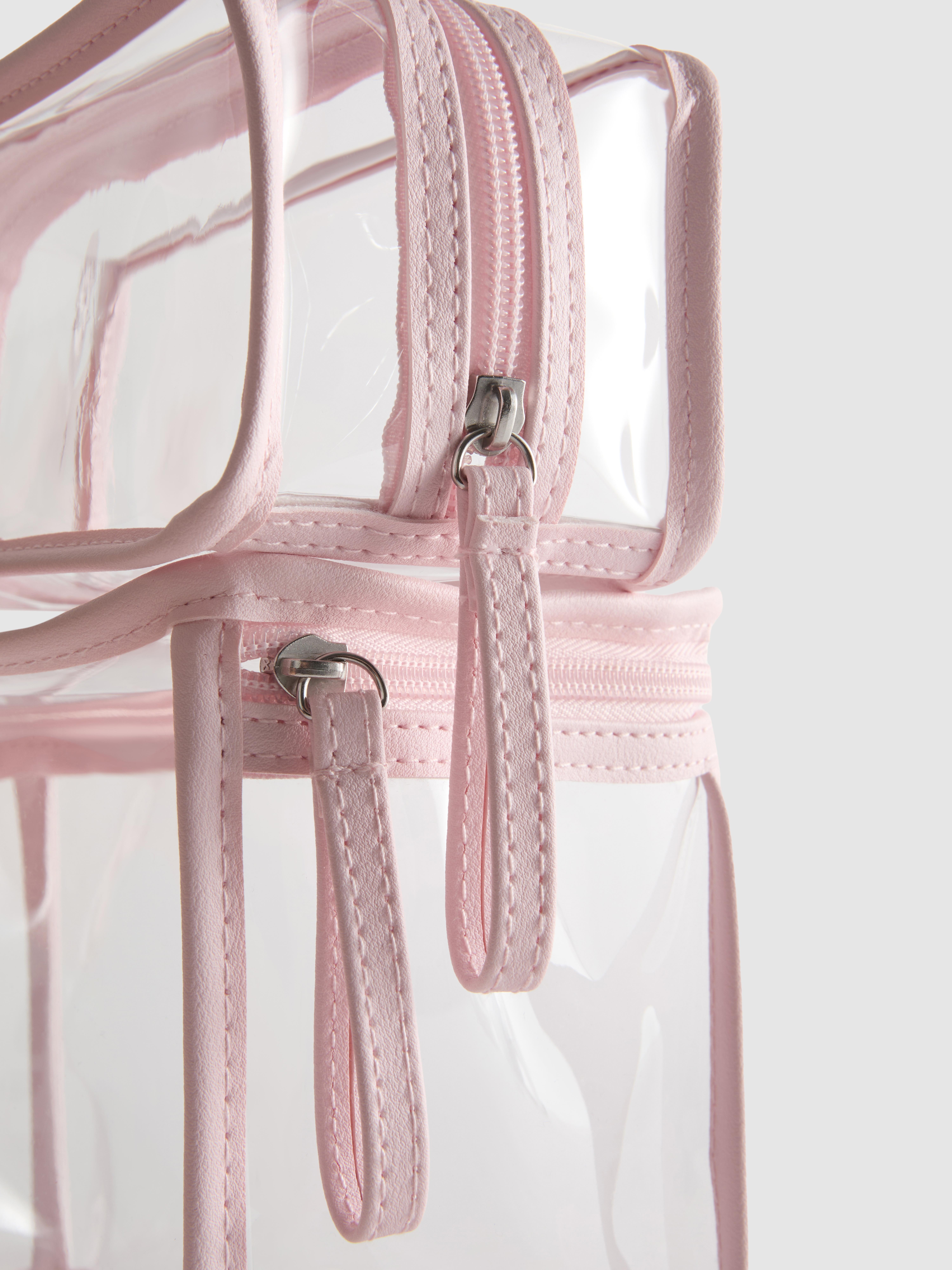 2-Pack Clear Makeup Bags