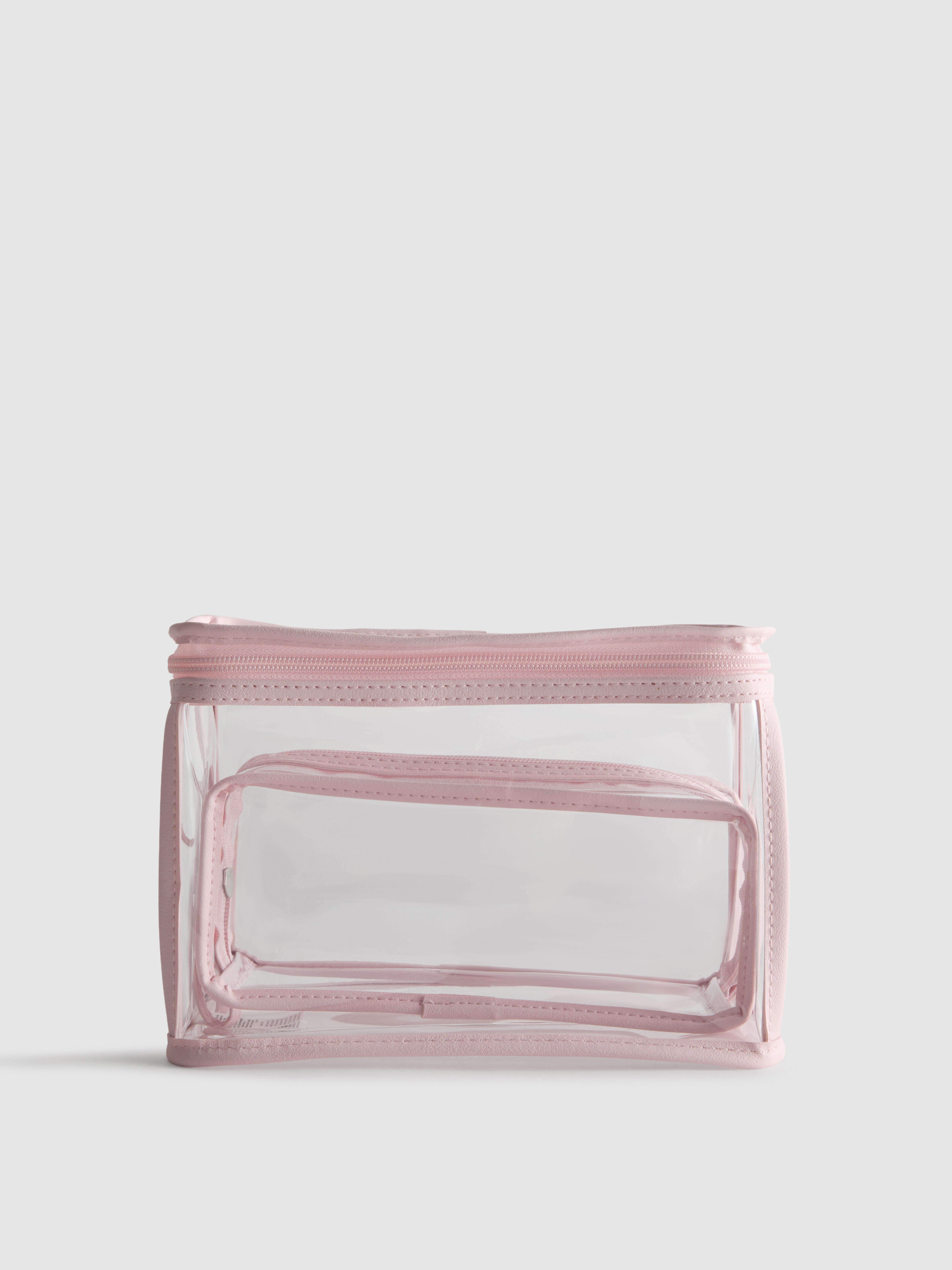 2-Pack Clear Makeup Bags