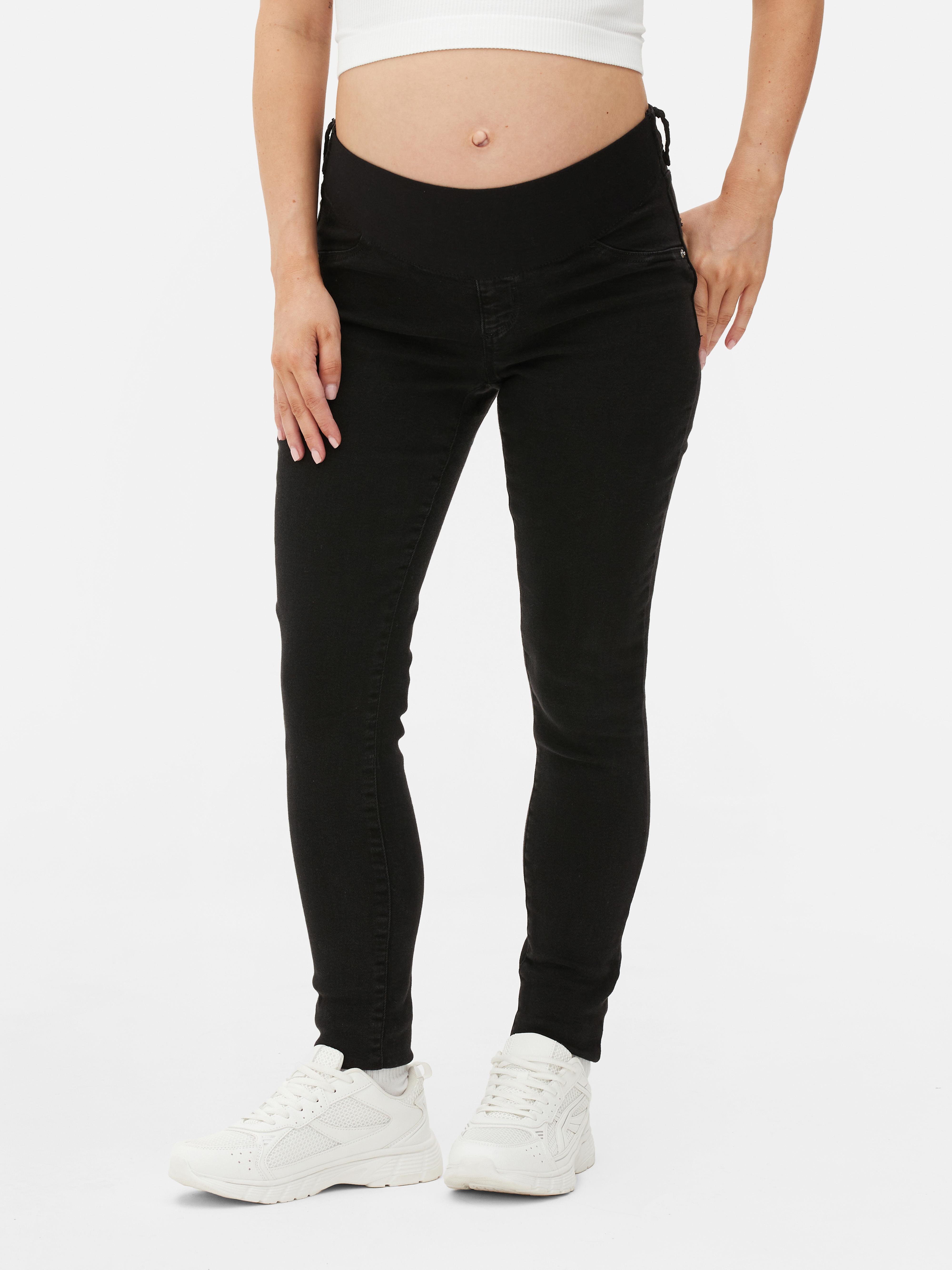 Womens Black Maternity Under the Bump Jeans Primark