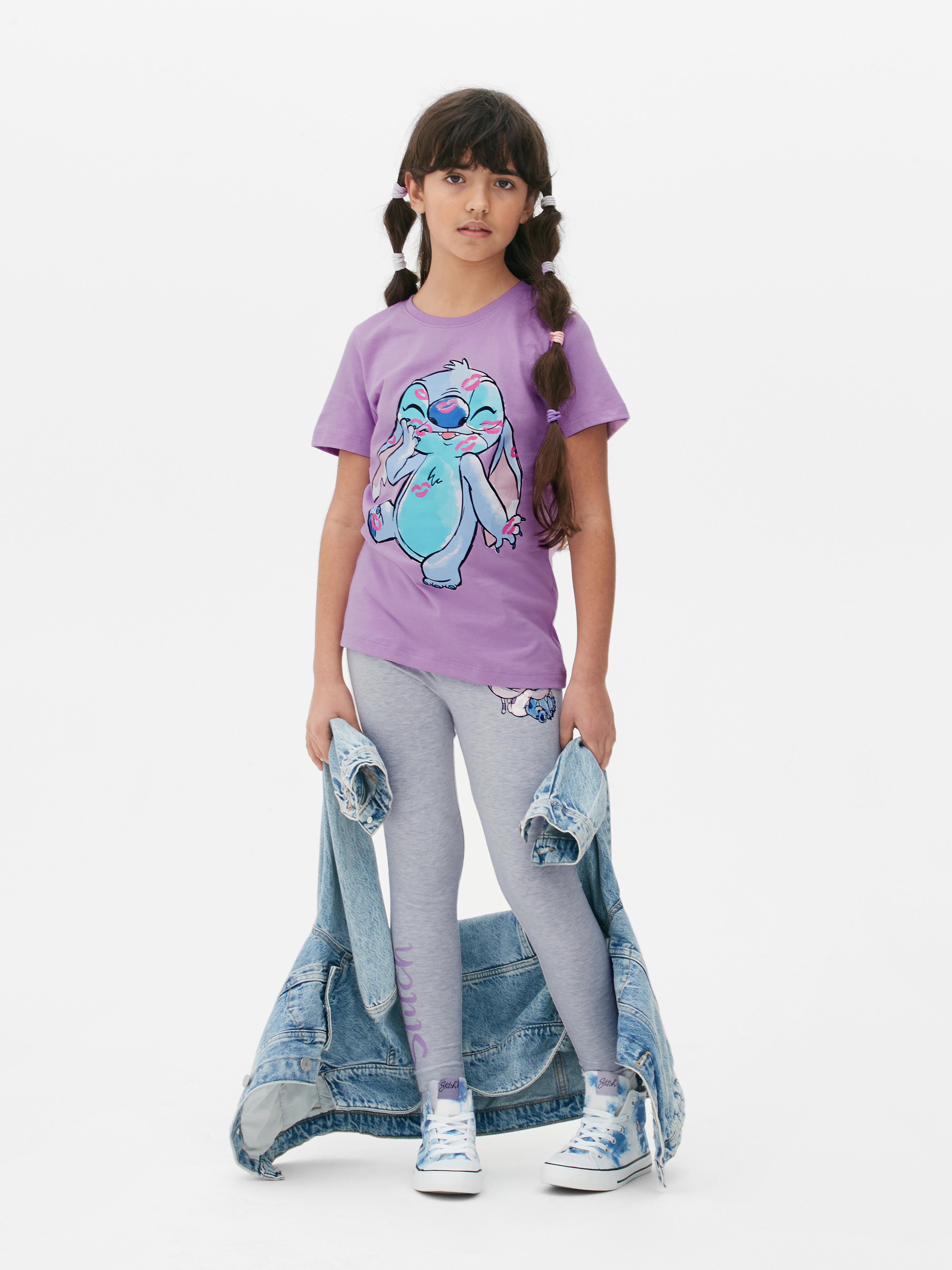 Disney Lilo & Stitch Girls T-shirt And Leggings Outfit Set Little