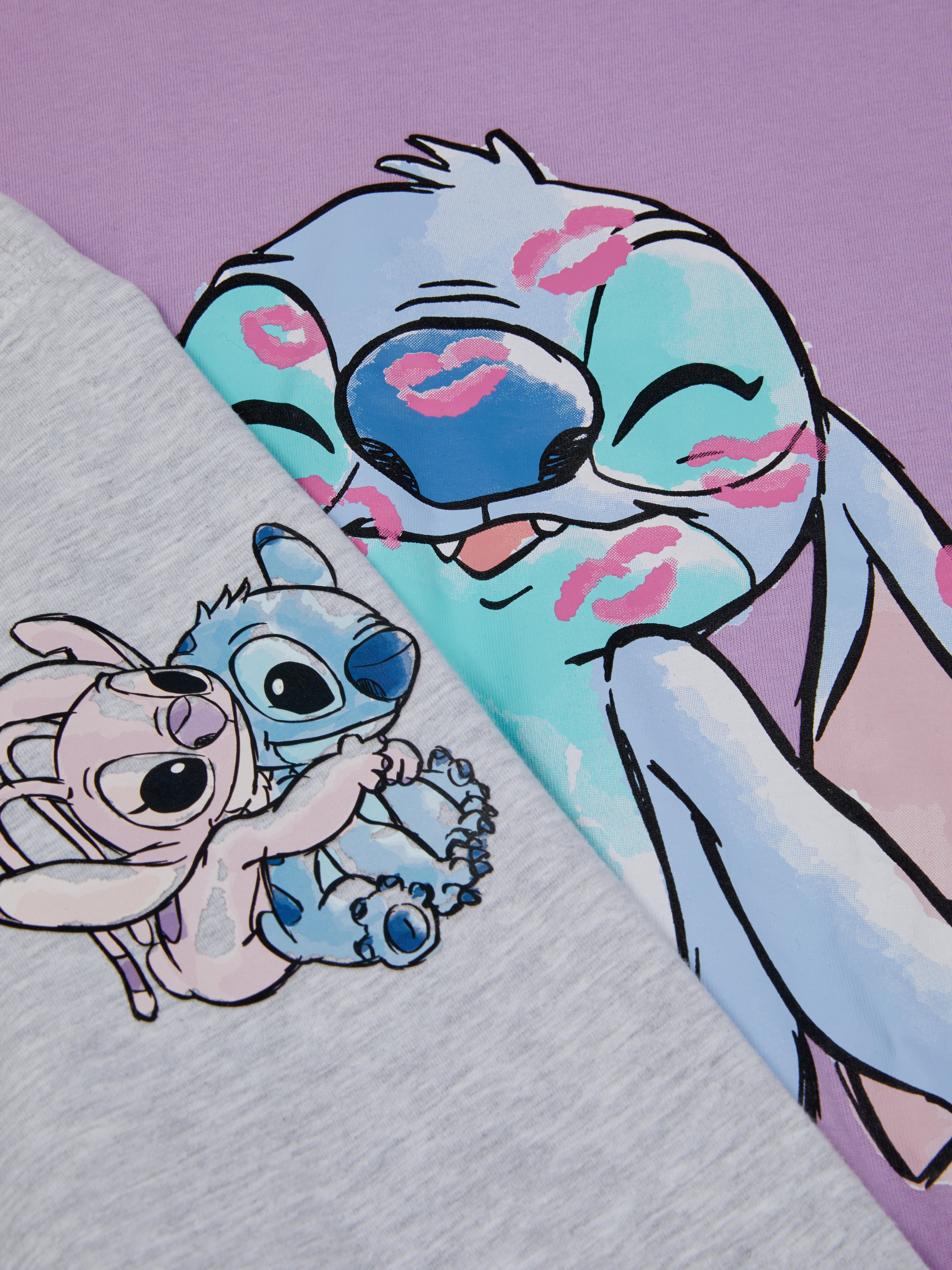 Girls Lilac Disney's Lilo & Stitch T-shirt and Leggings Set