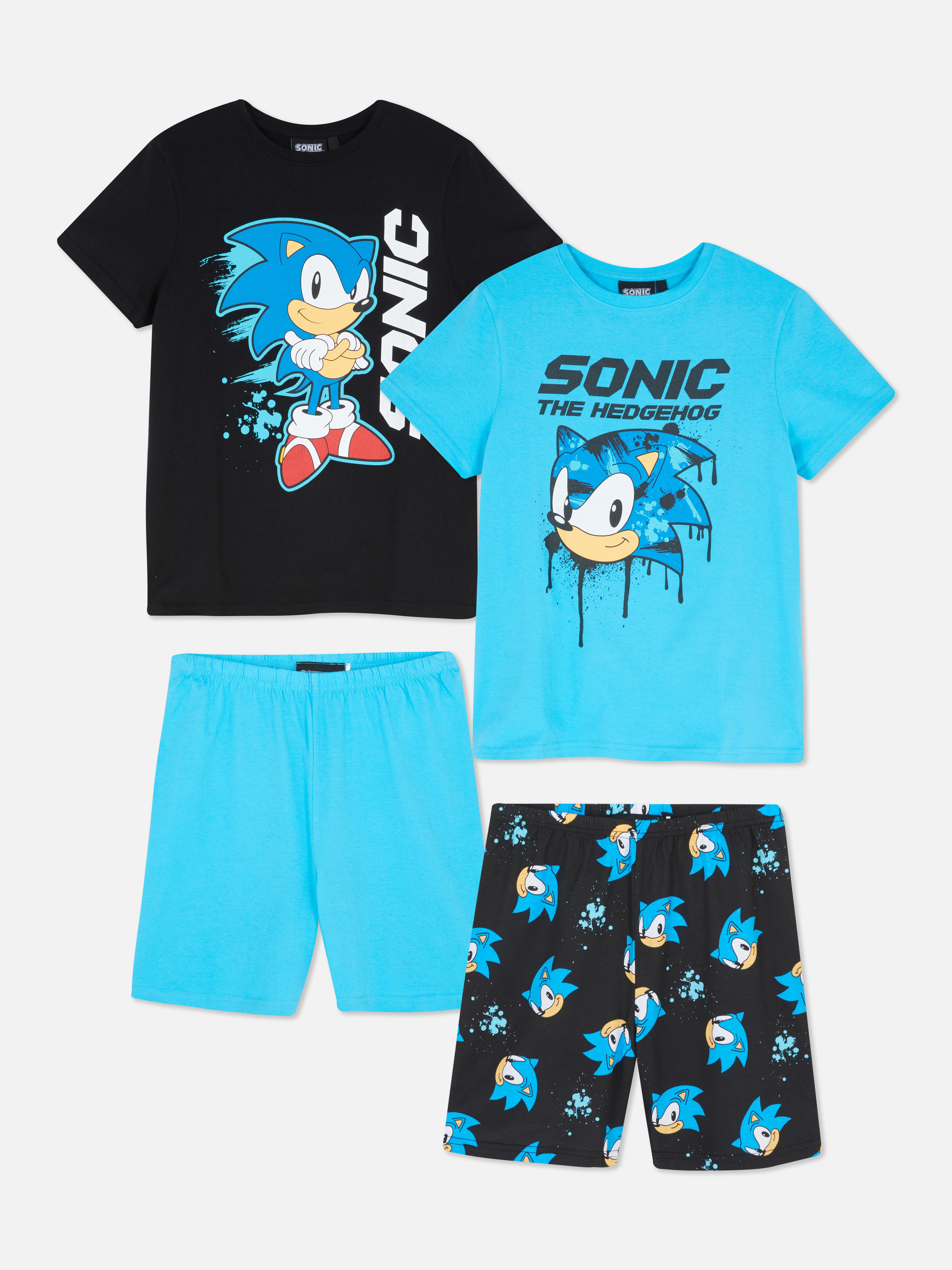 2pk Sonic The Hedgehog Pyjamas Light Blue