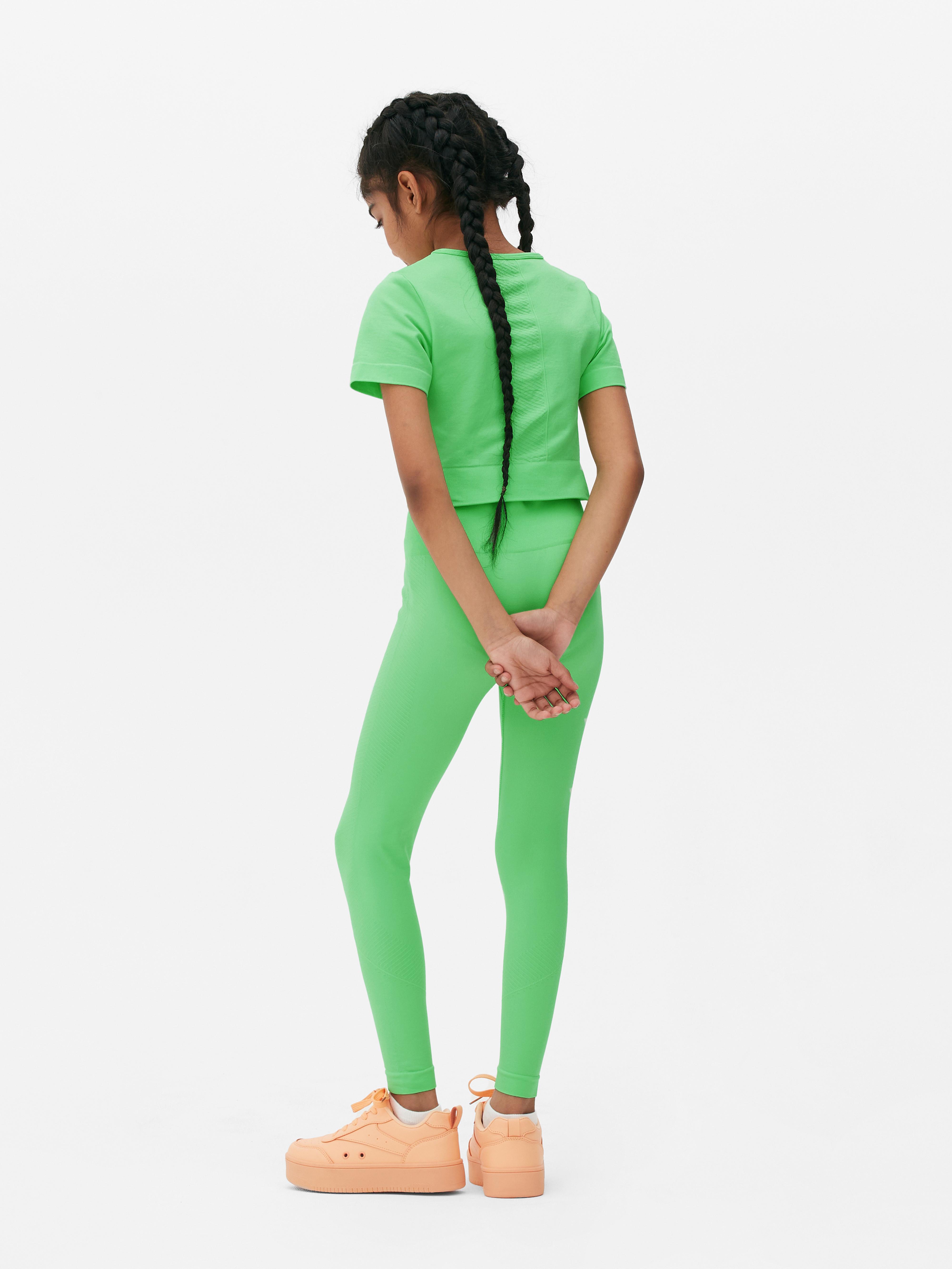 Monki sports legging co-ord in green