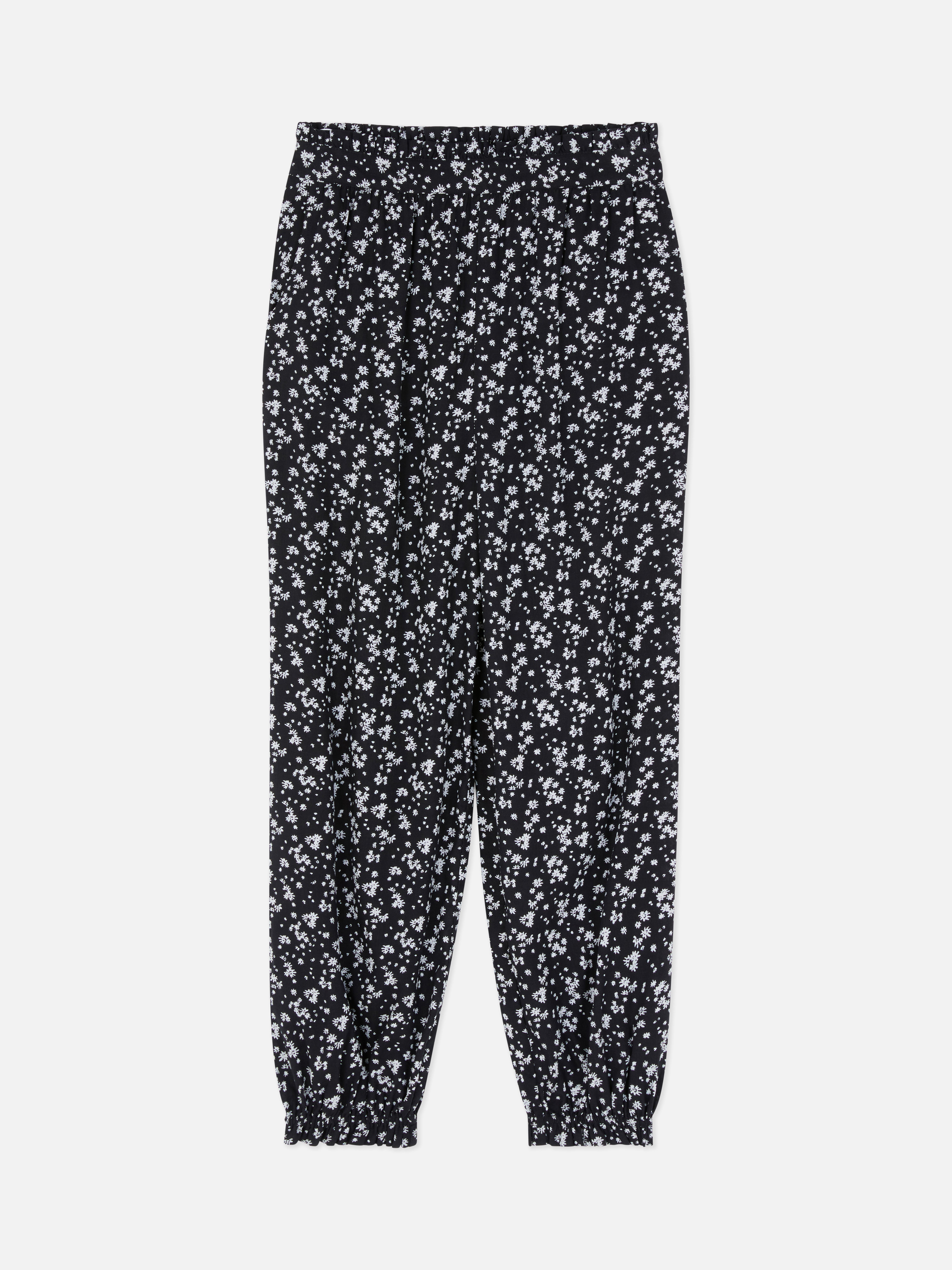 Floral Print Trousers