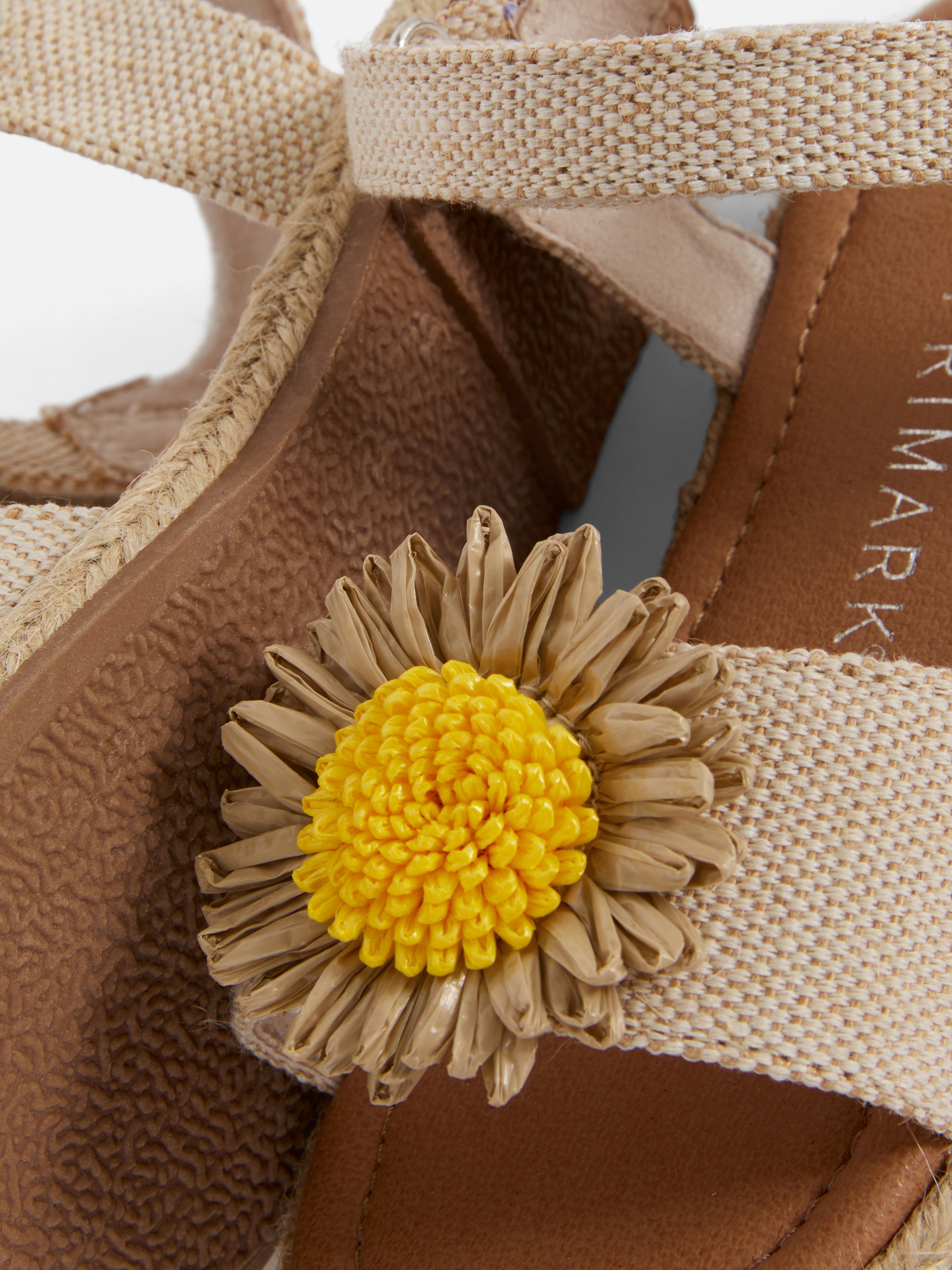 Jute Flower Sandals