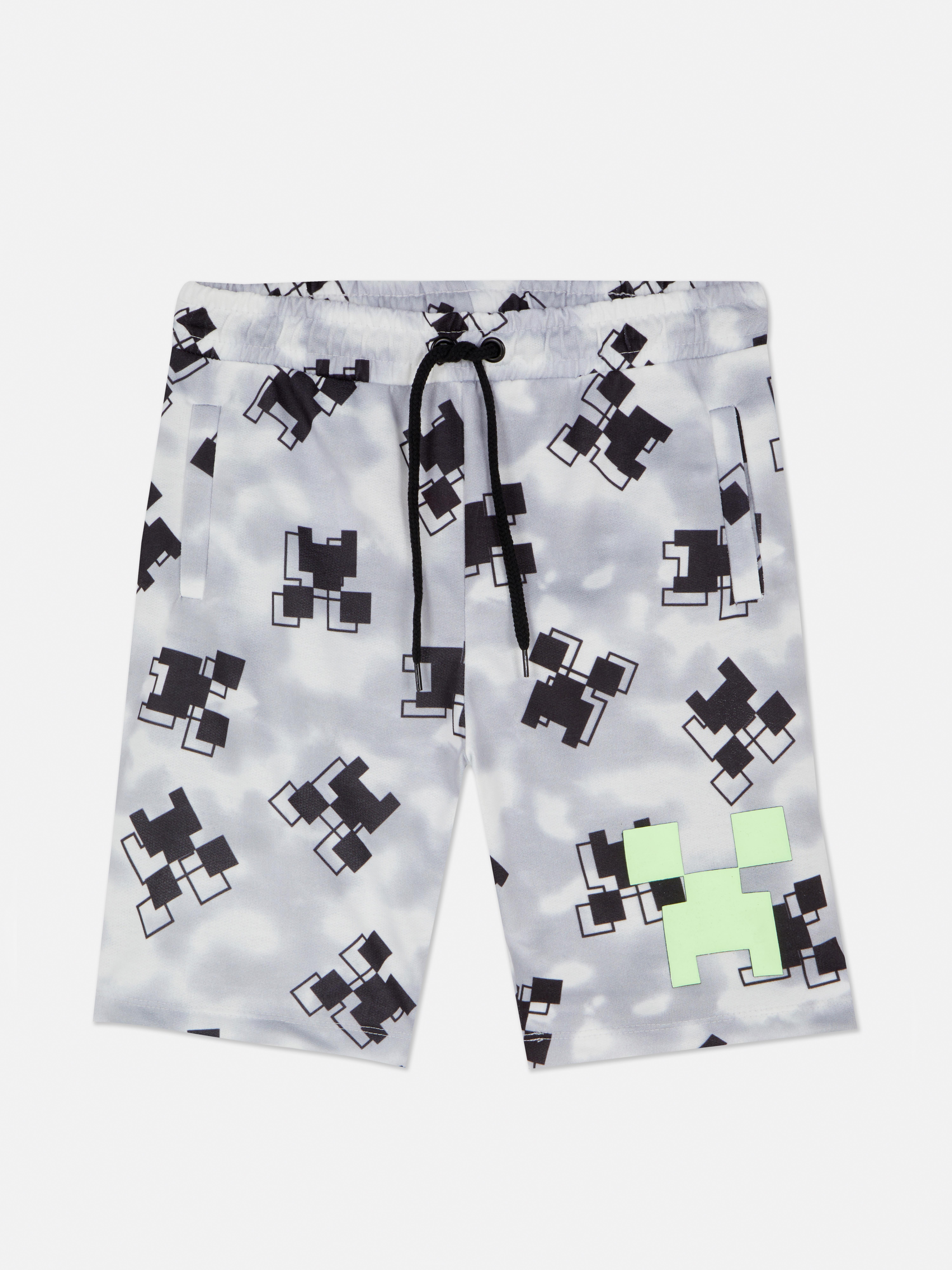 Minecraft Print Drawstring Shorts