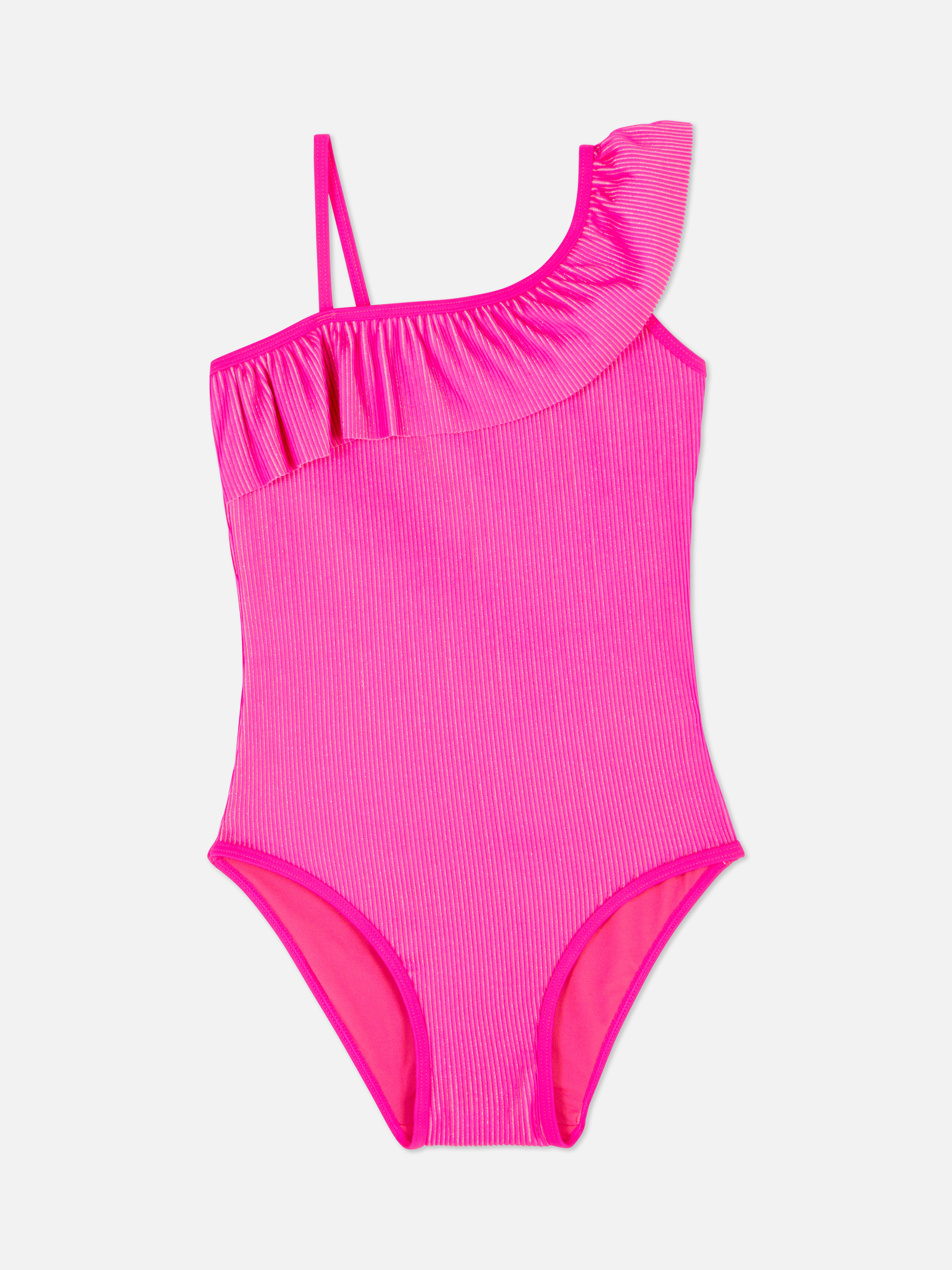 Frill Ribbed Swimsuit