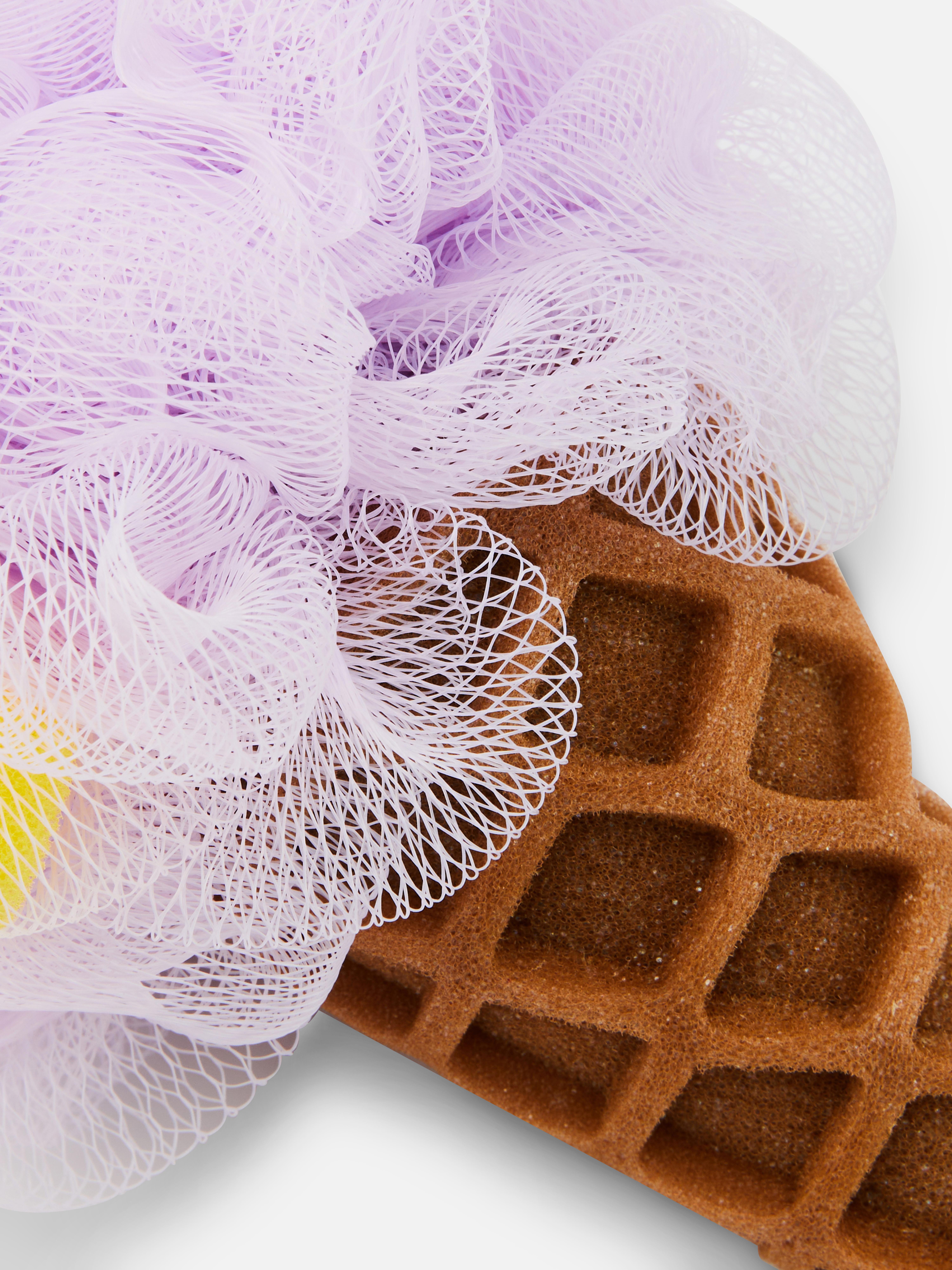 Spugna da doccia a forma di gelato