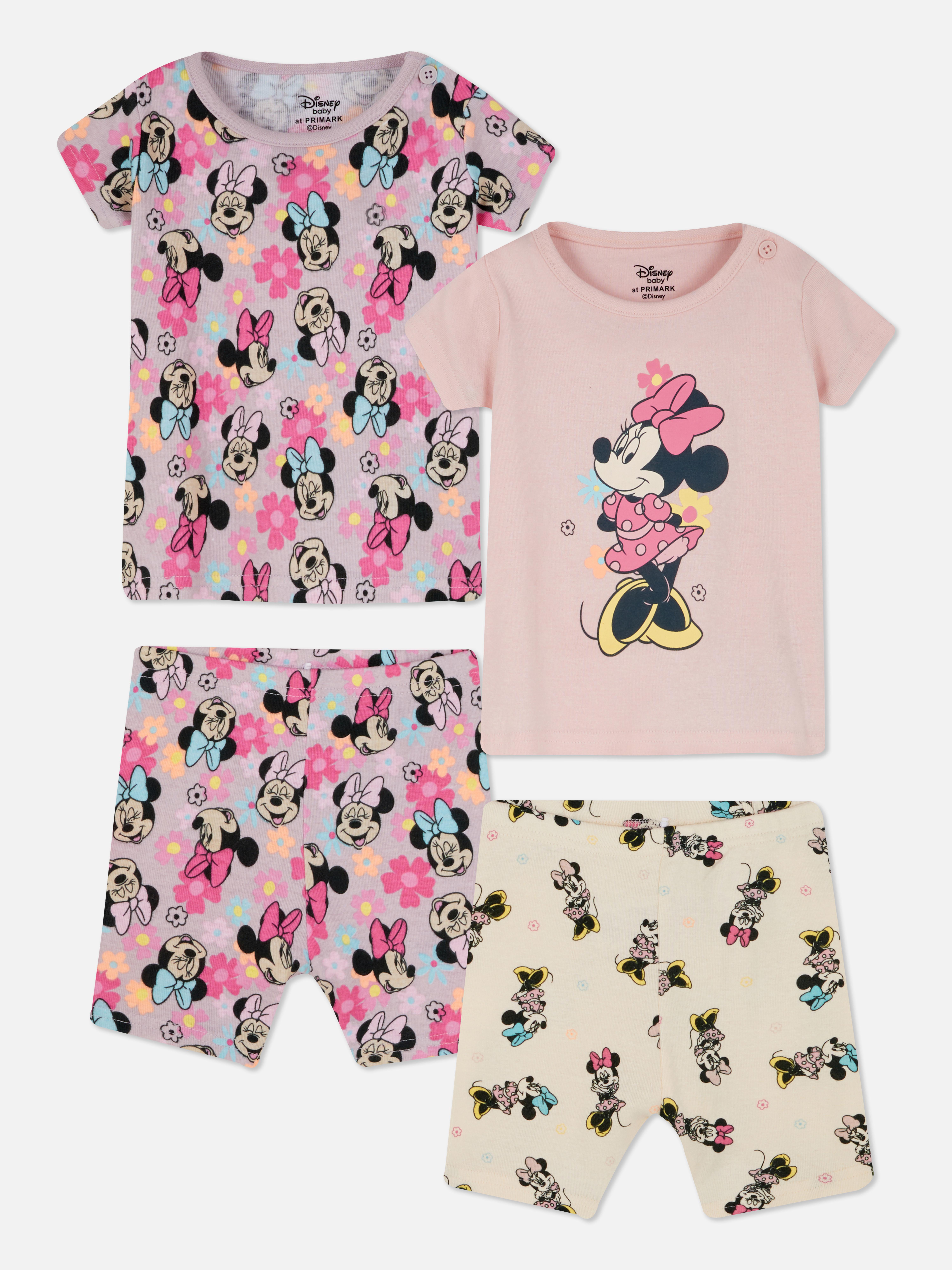 2-Pack Disney’s Minnie Mouse Ribbed Floral Pajamas