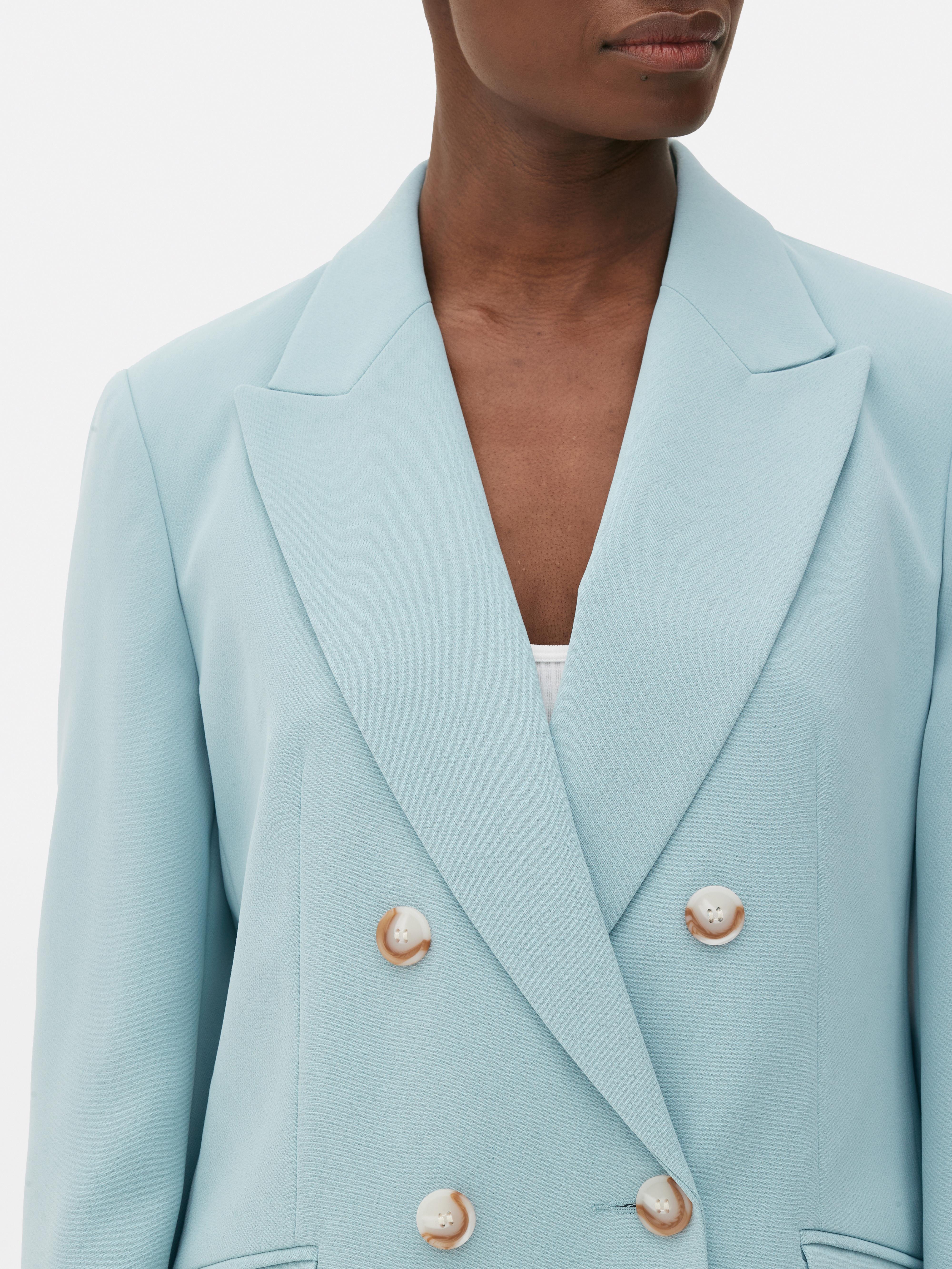 Tailored Double-Breasted Blazer