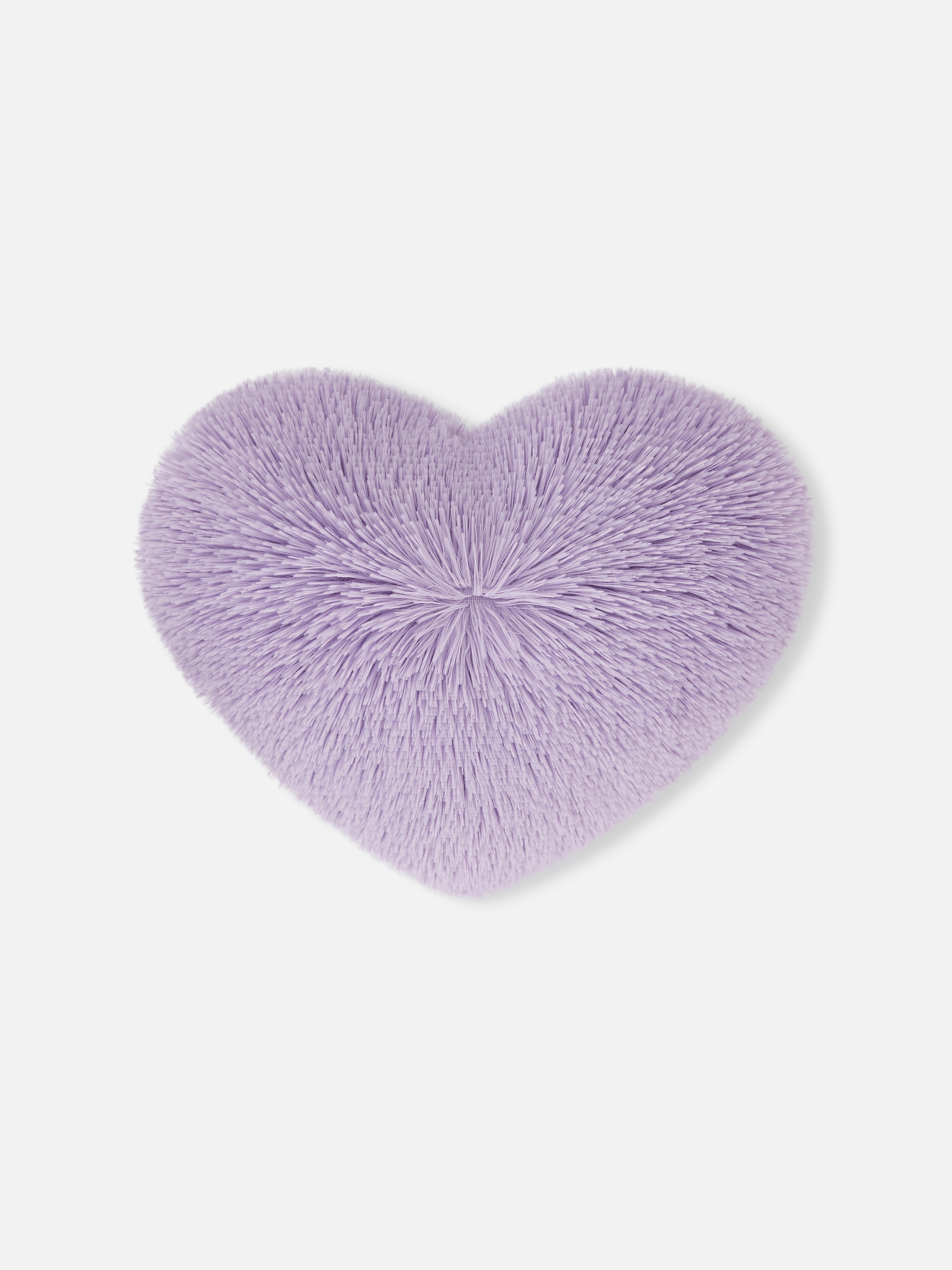 Faux Fur Heart Shaped Cushion