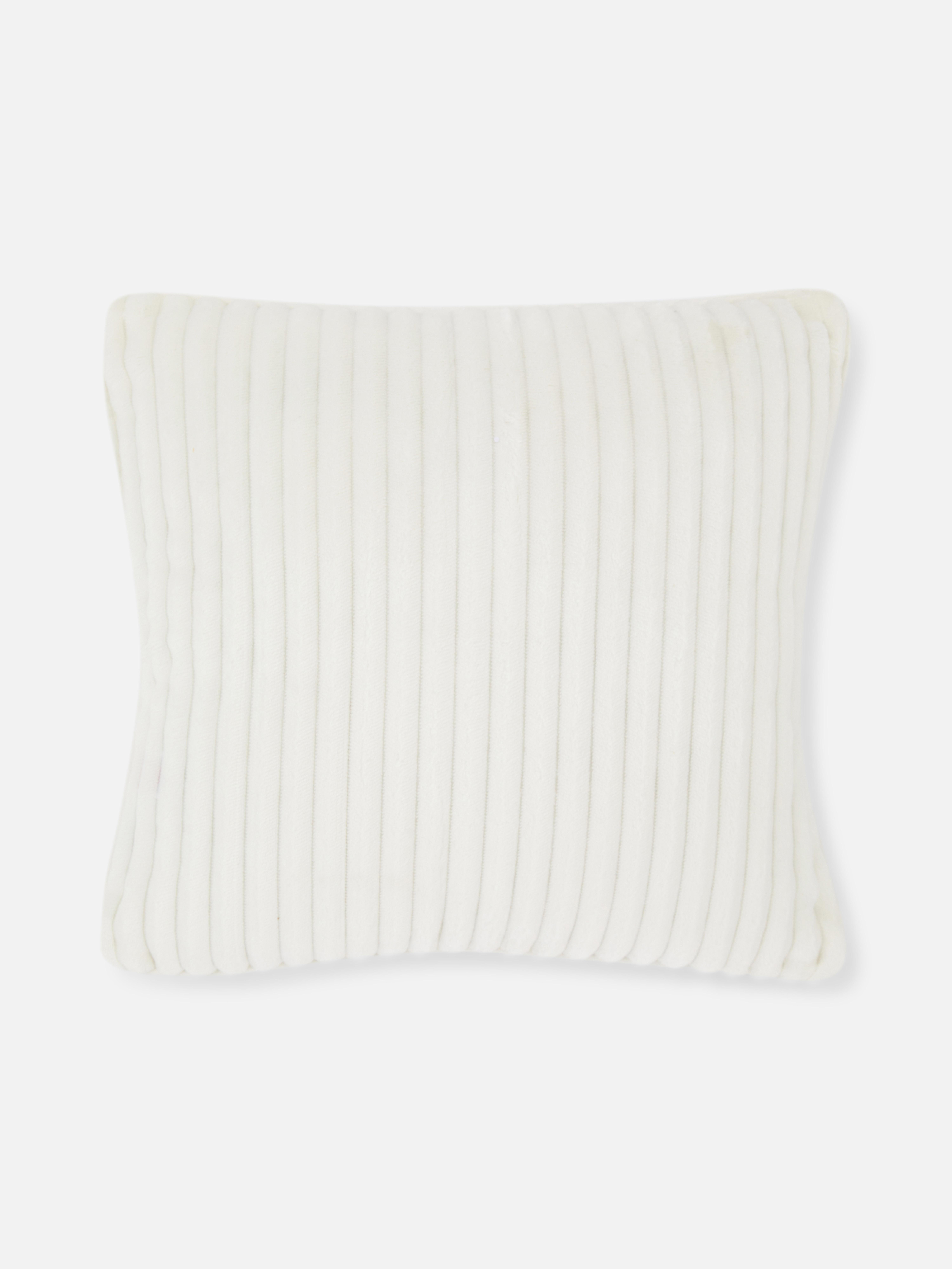 2pk Soft Ribbed Cushions