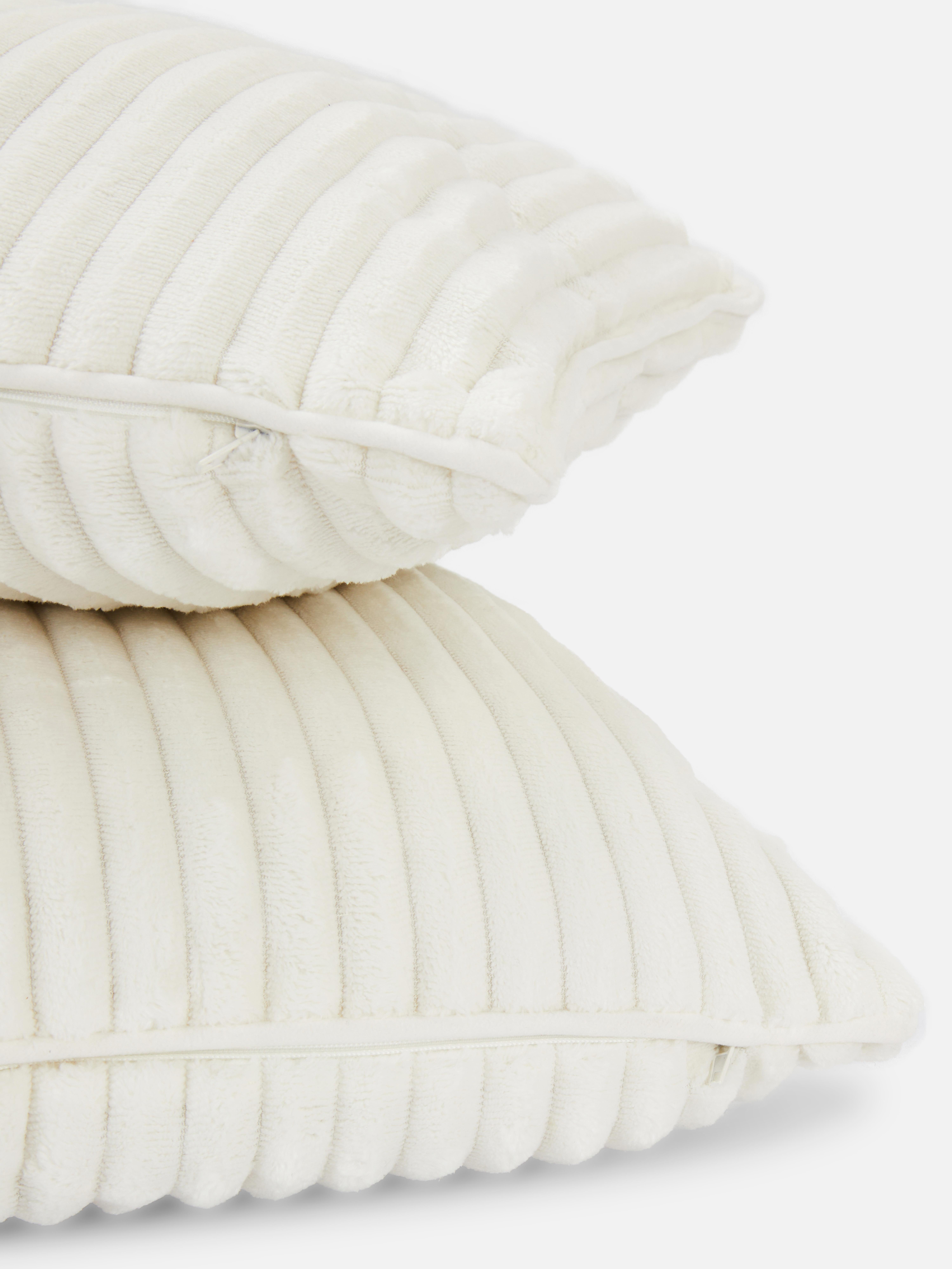 2 morbidi cuscini a coste