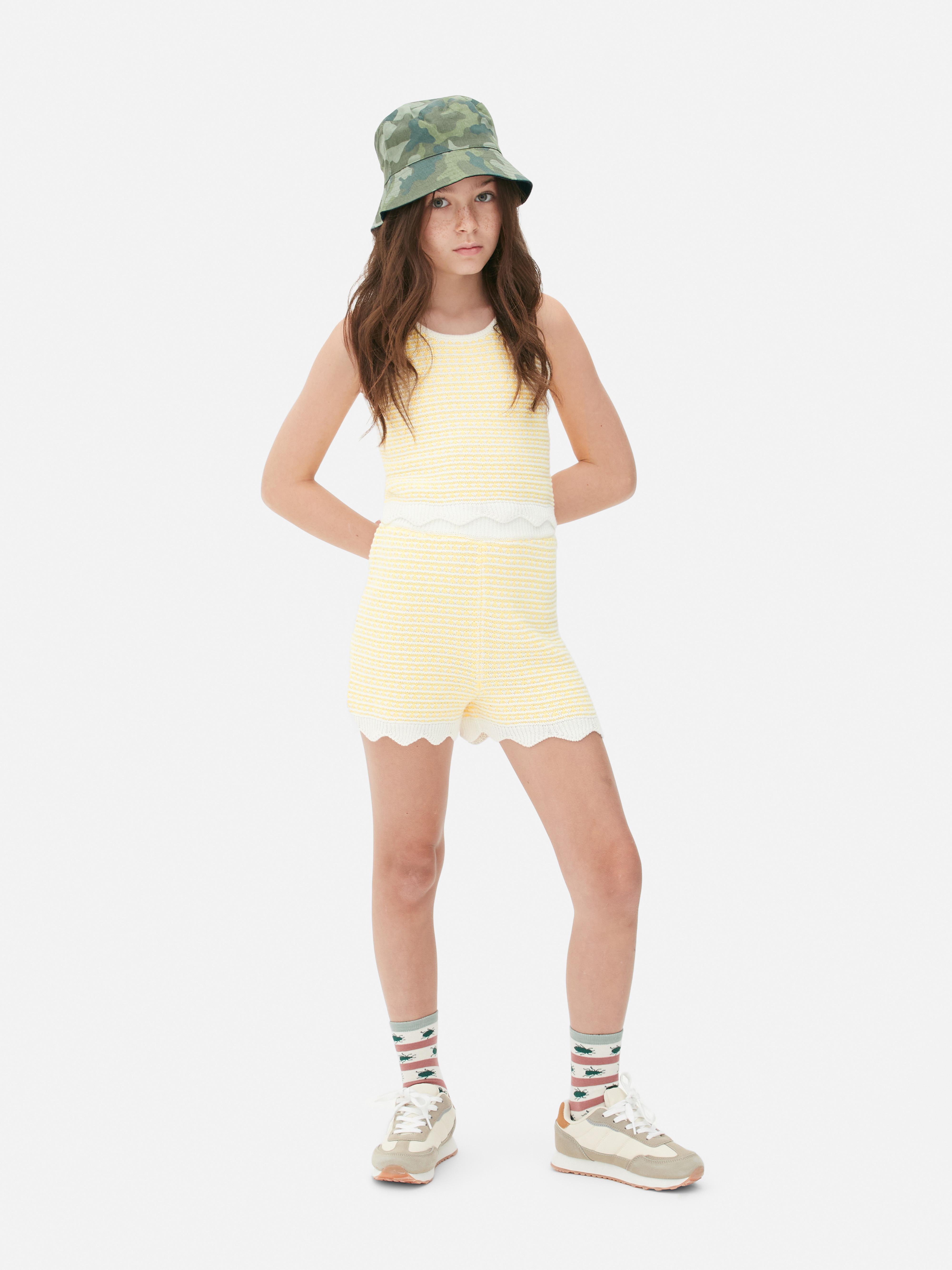 Crochet Vest and Shorts Set