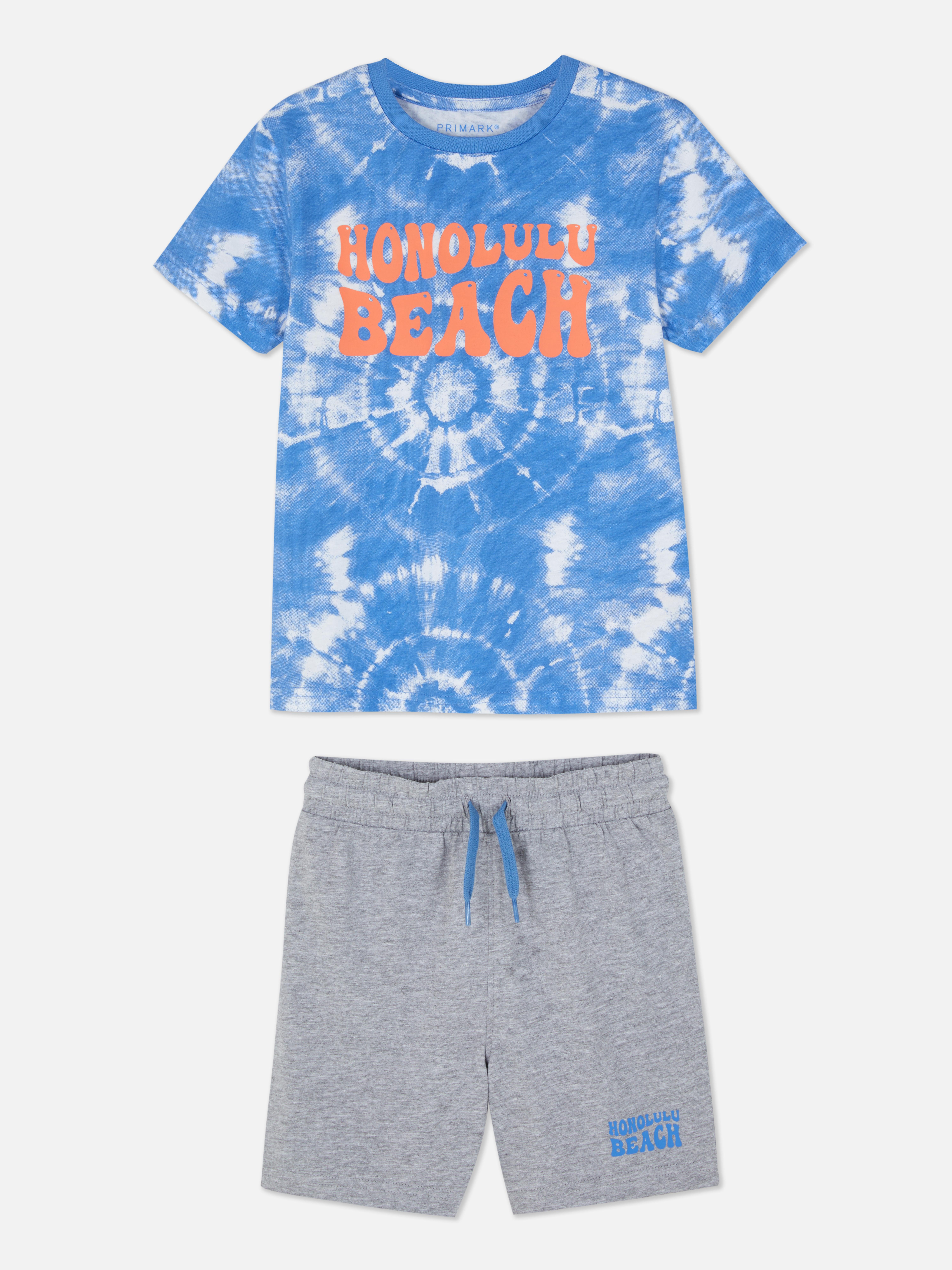Honolulu Beach T-Shirt und Shorts im Set