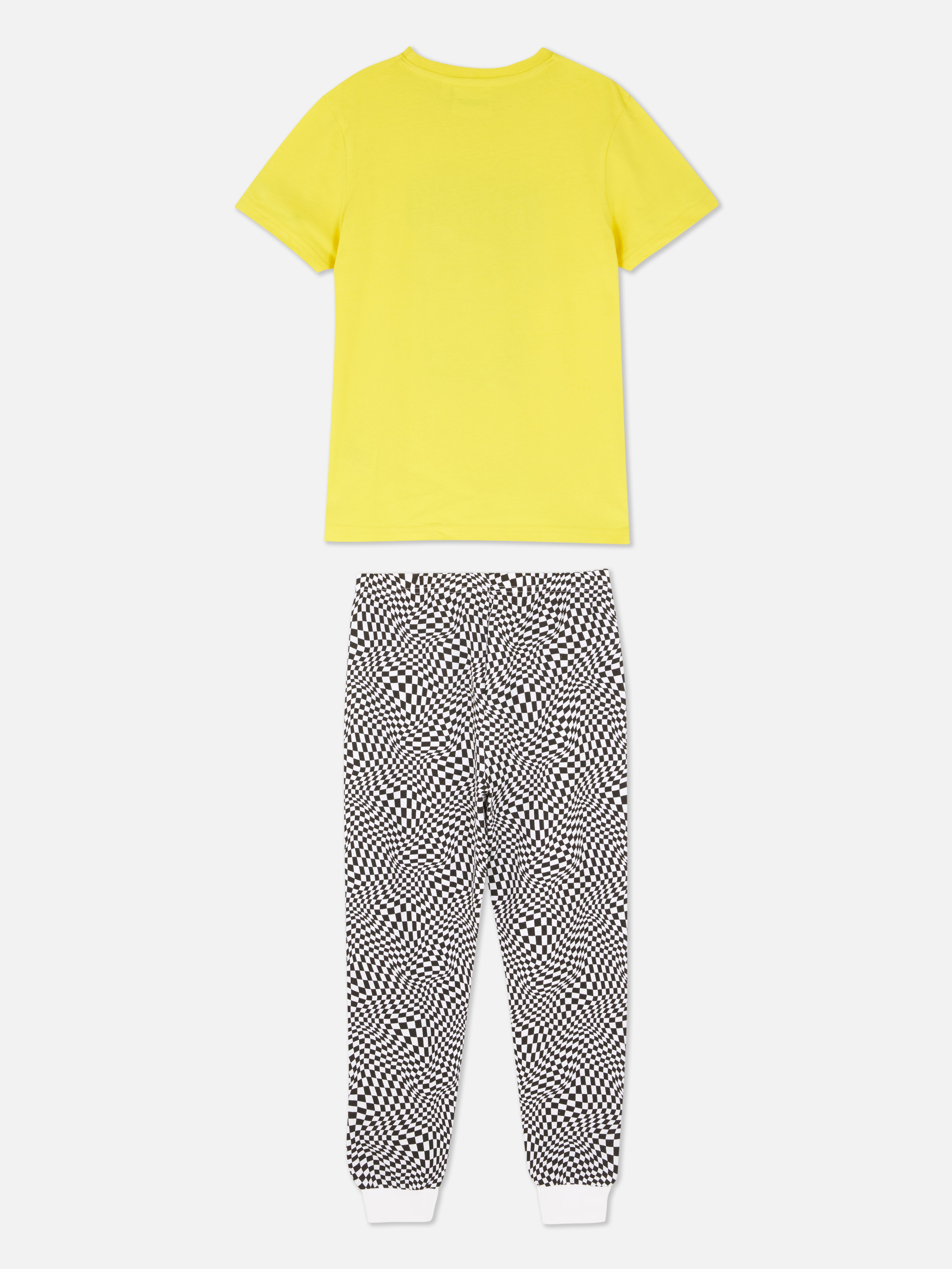 „SpongeBob Schwammkopf“-Schlafanzug mit Schachbrettmuster