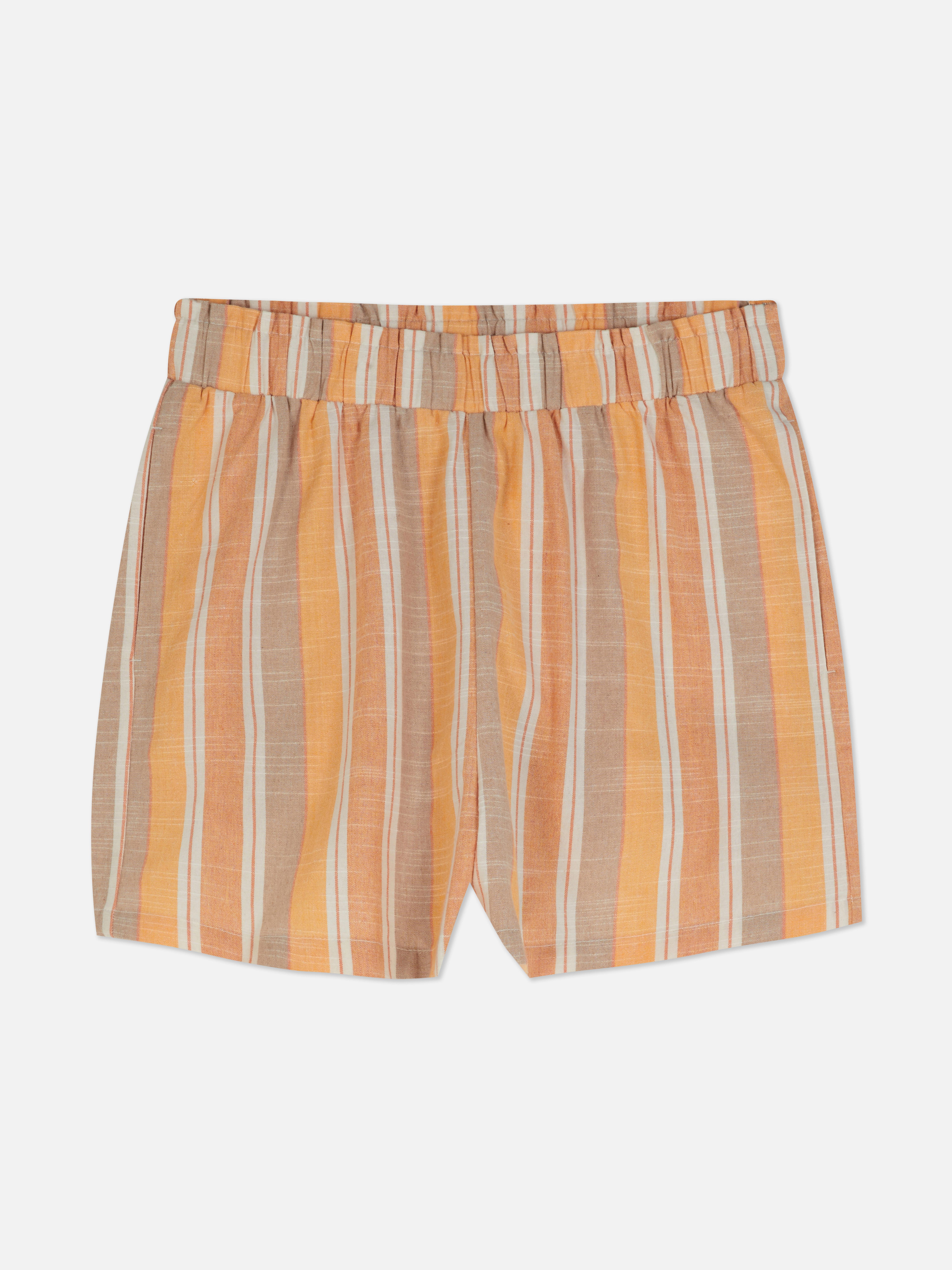 Elastic Waist Stripe Shorts