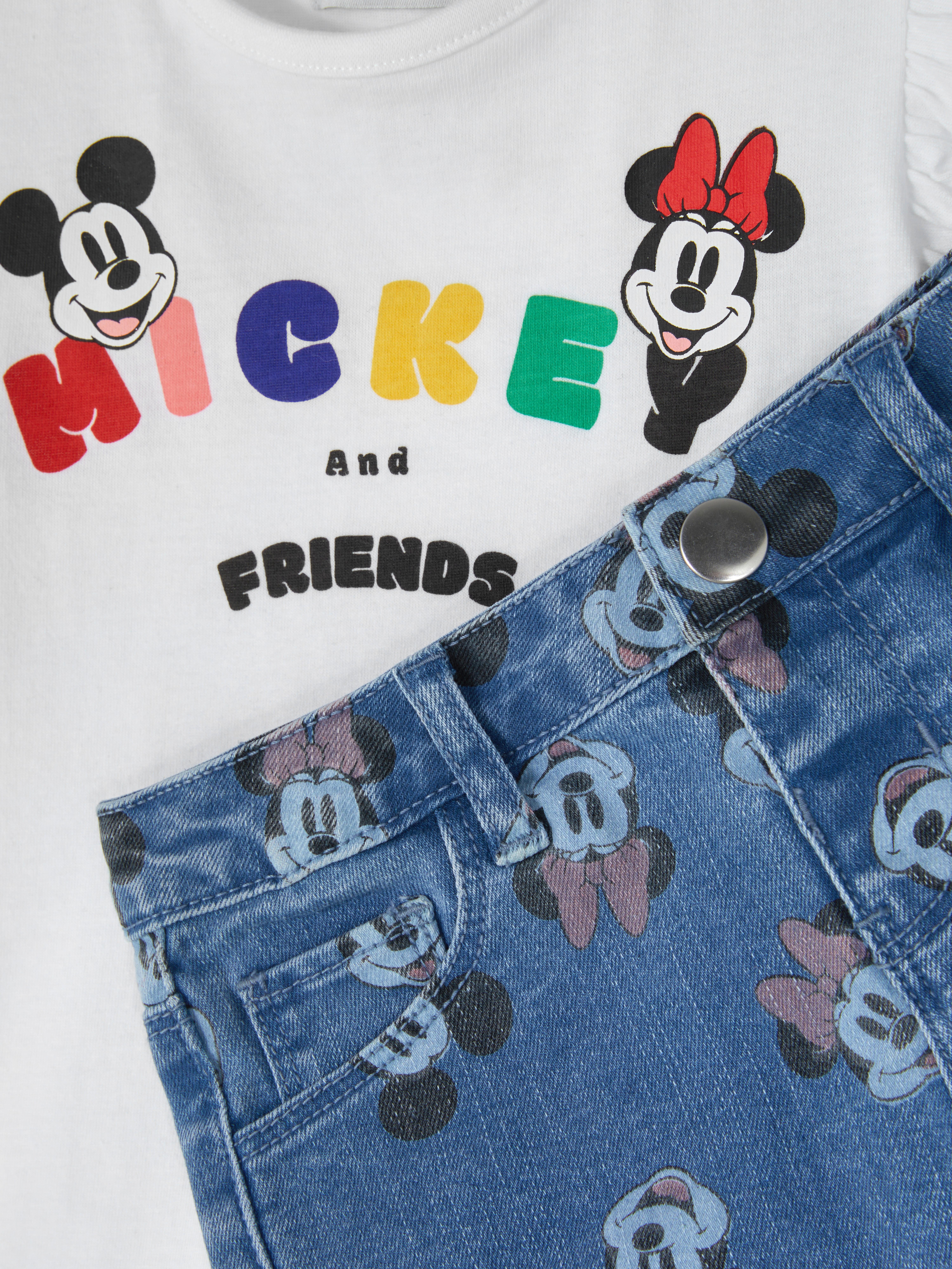 Set met T-shirt en short Disney's Mickey Mouse en Friends