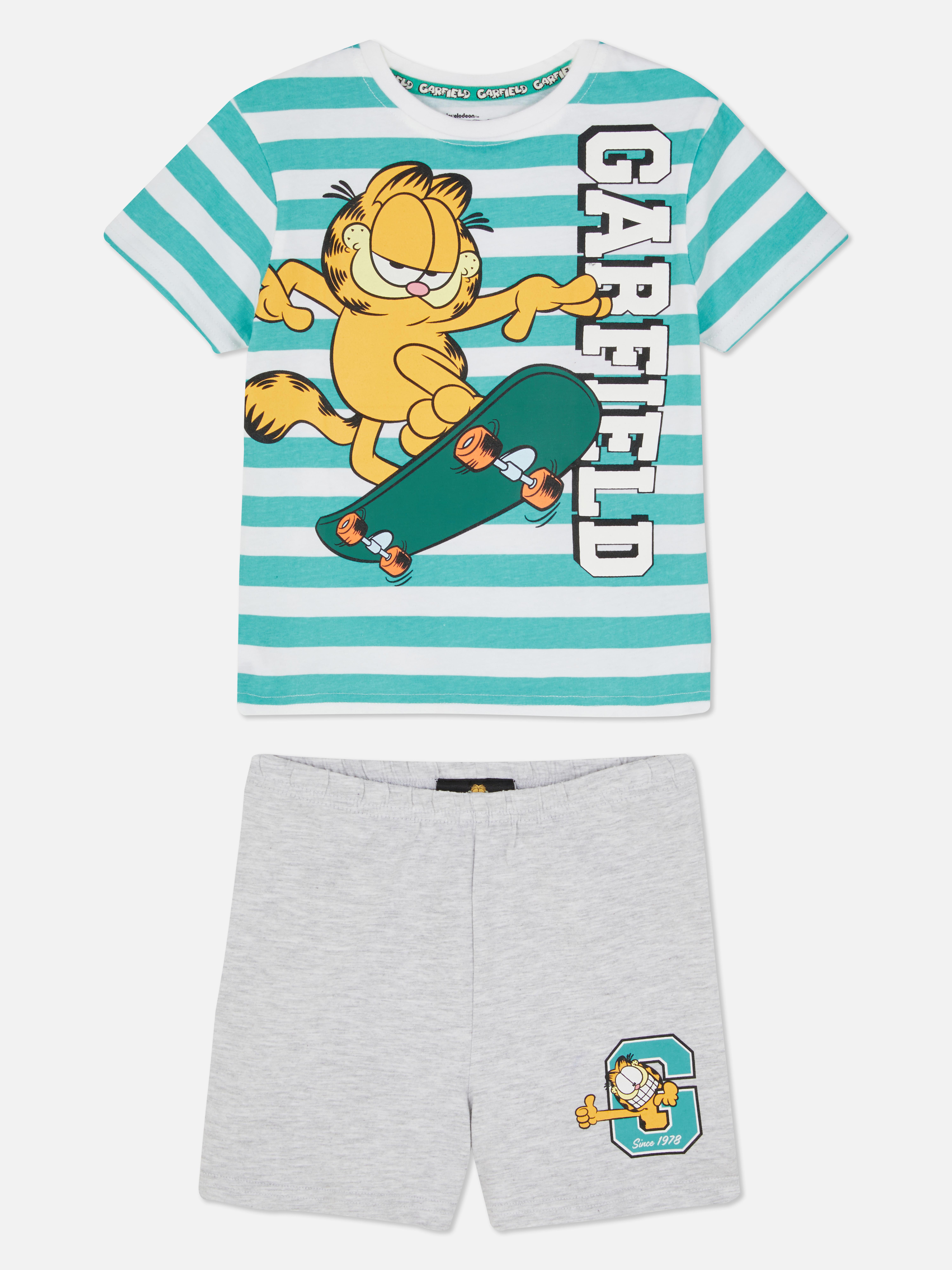 Garfield Print Short Sleeve Pyjamas