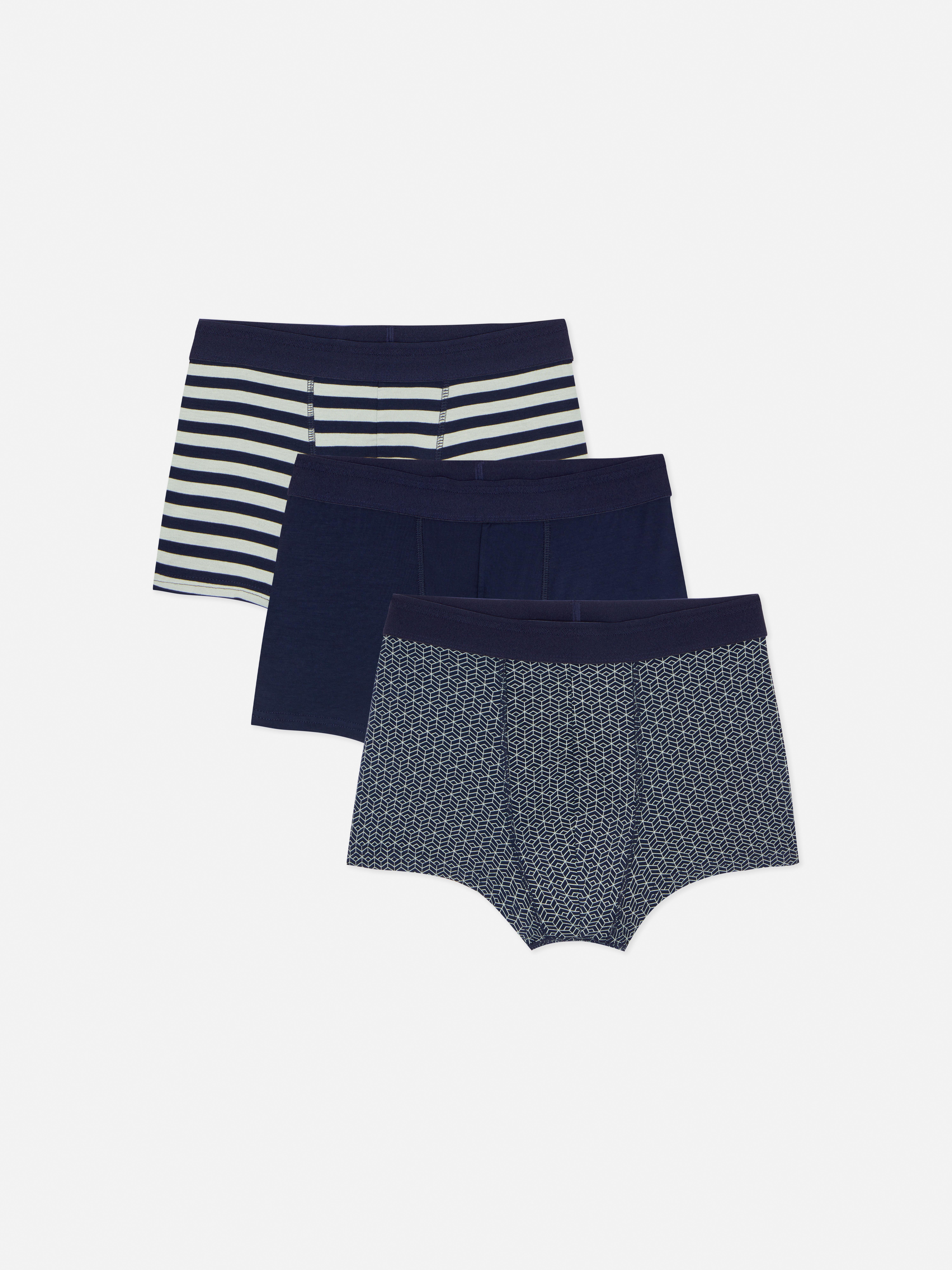 3pk Mixed Pattern Hipster Trunks