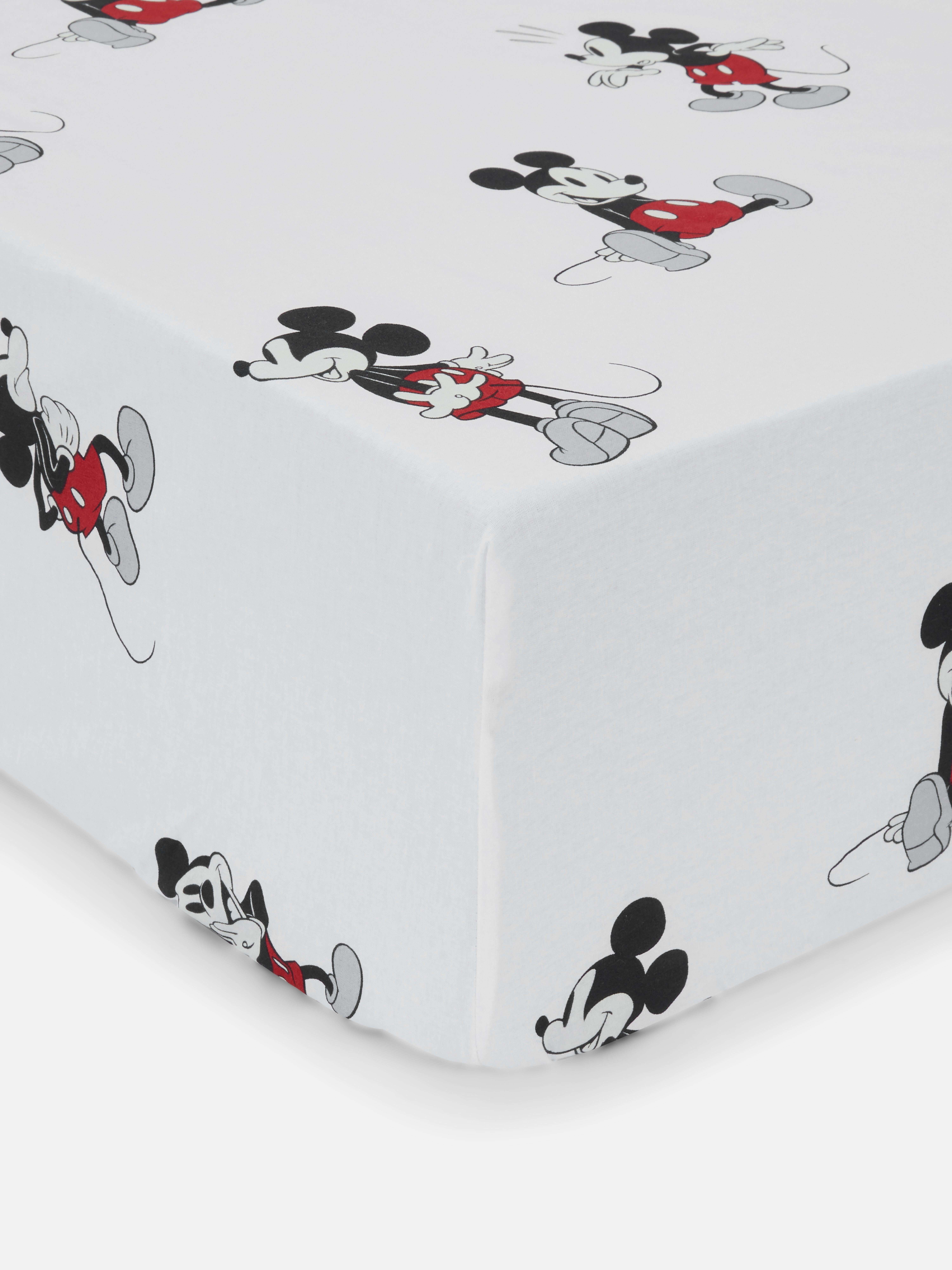 Disney's Mickey Mouse Printed Double Fitted Sheet White