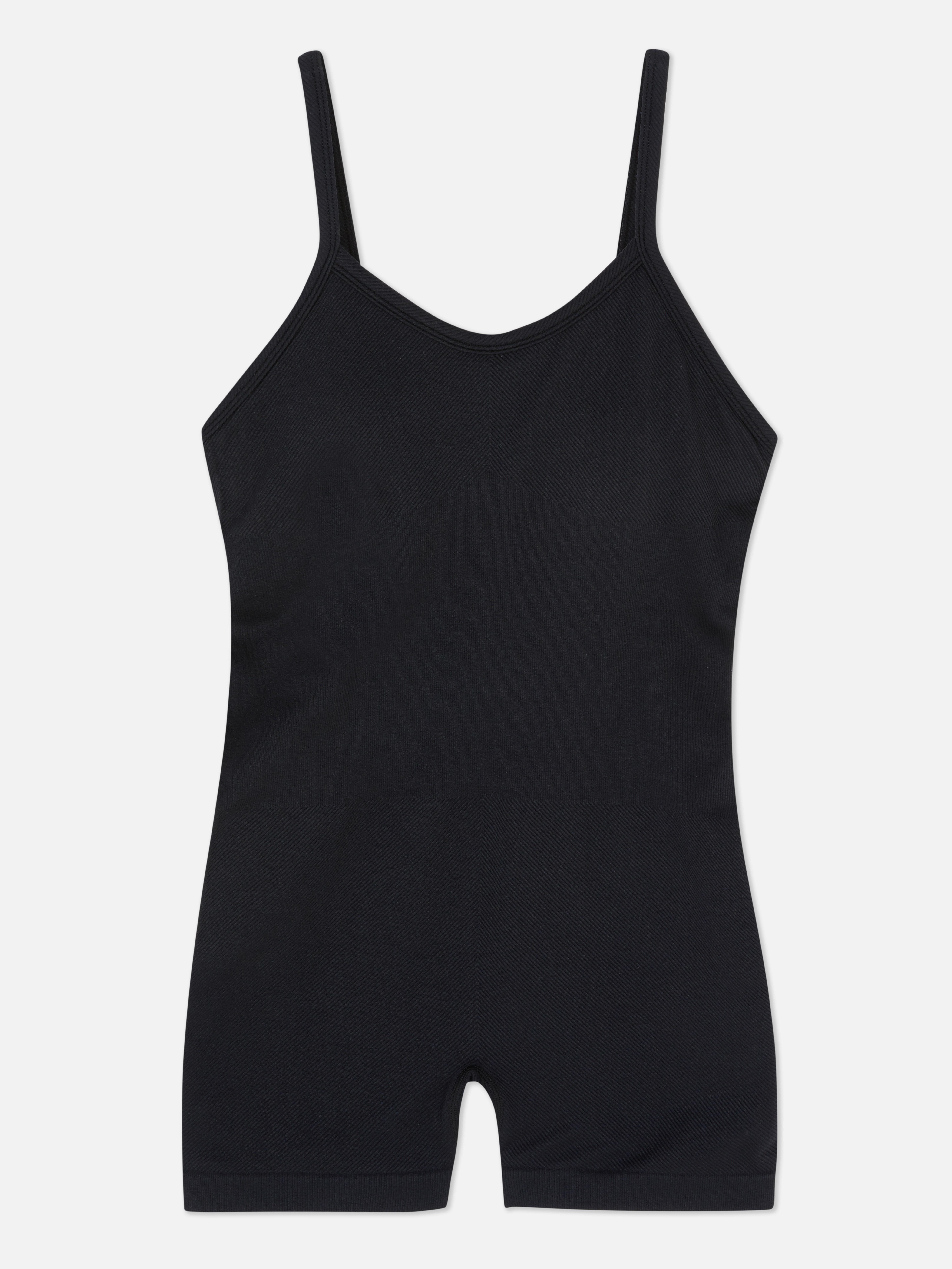 Buy Primark women metallic sleeveless bodysuit black Online