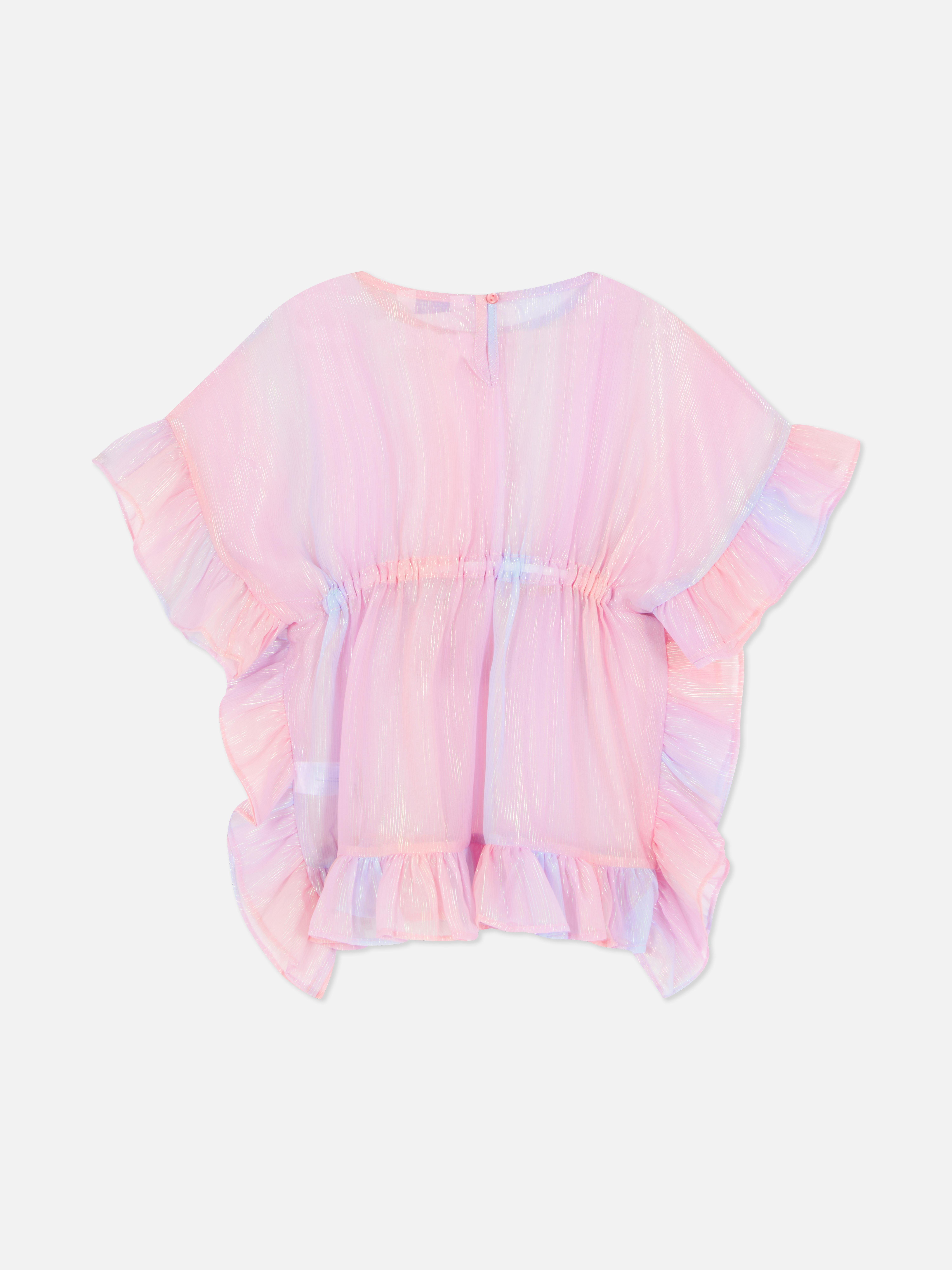 1.5-8yrs | Metallic Ruffle Kaftan