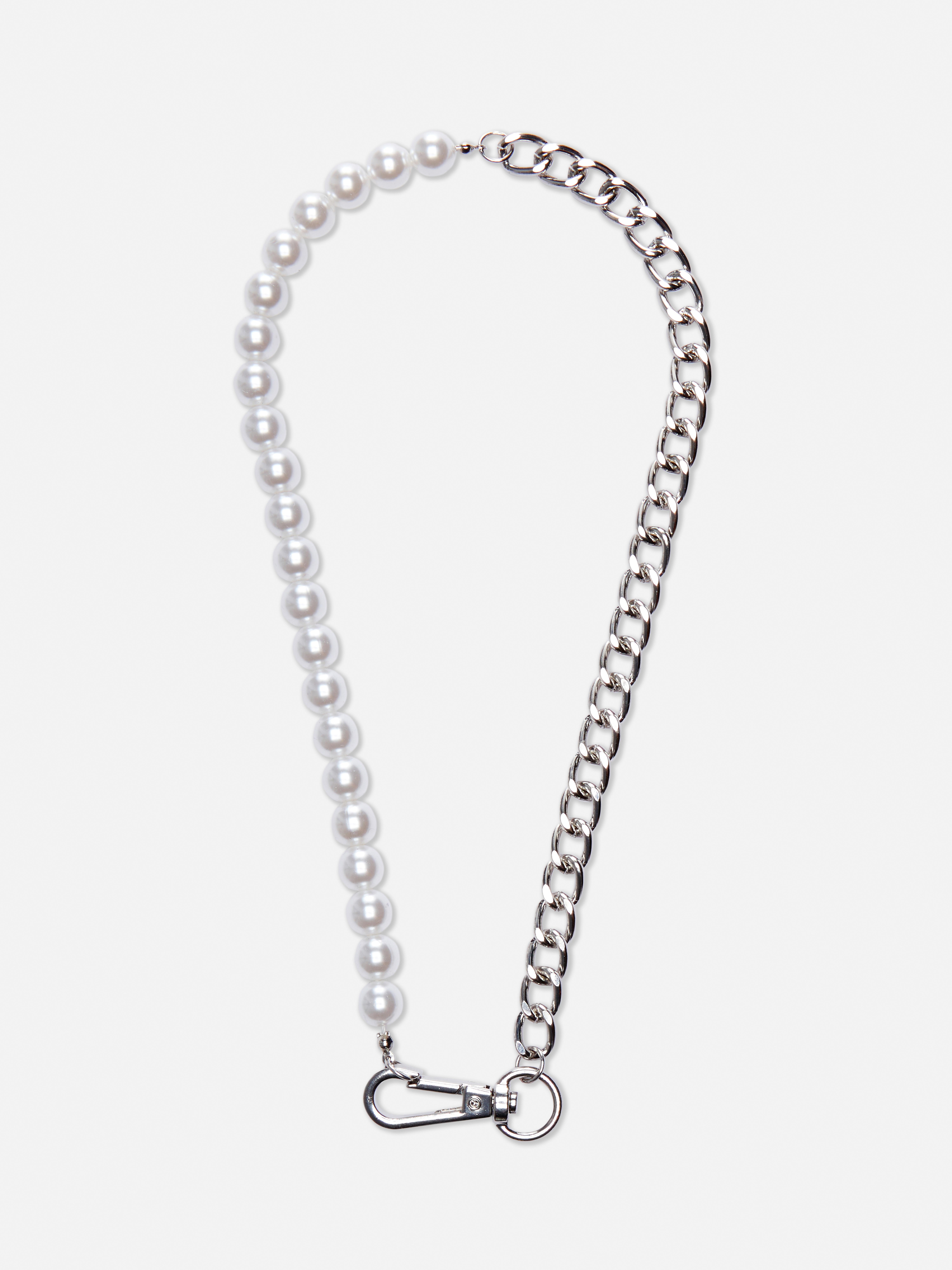 Bracelet à maillons chaîne et perles artificielles Primark