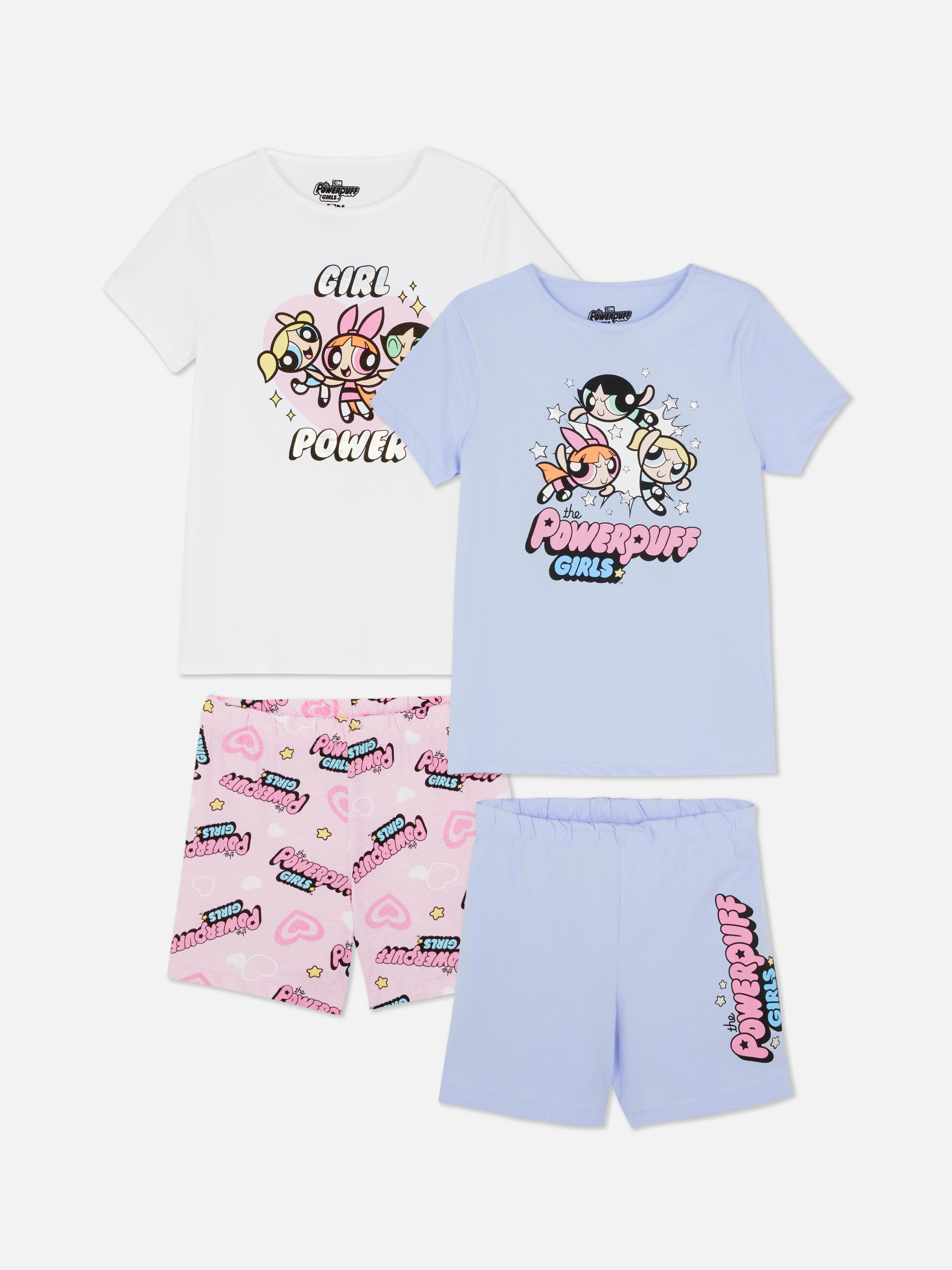 2pk The Powerpuff Girls T-Shirt and Shorts Pyjamas