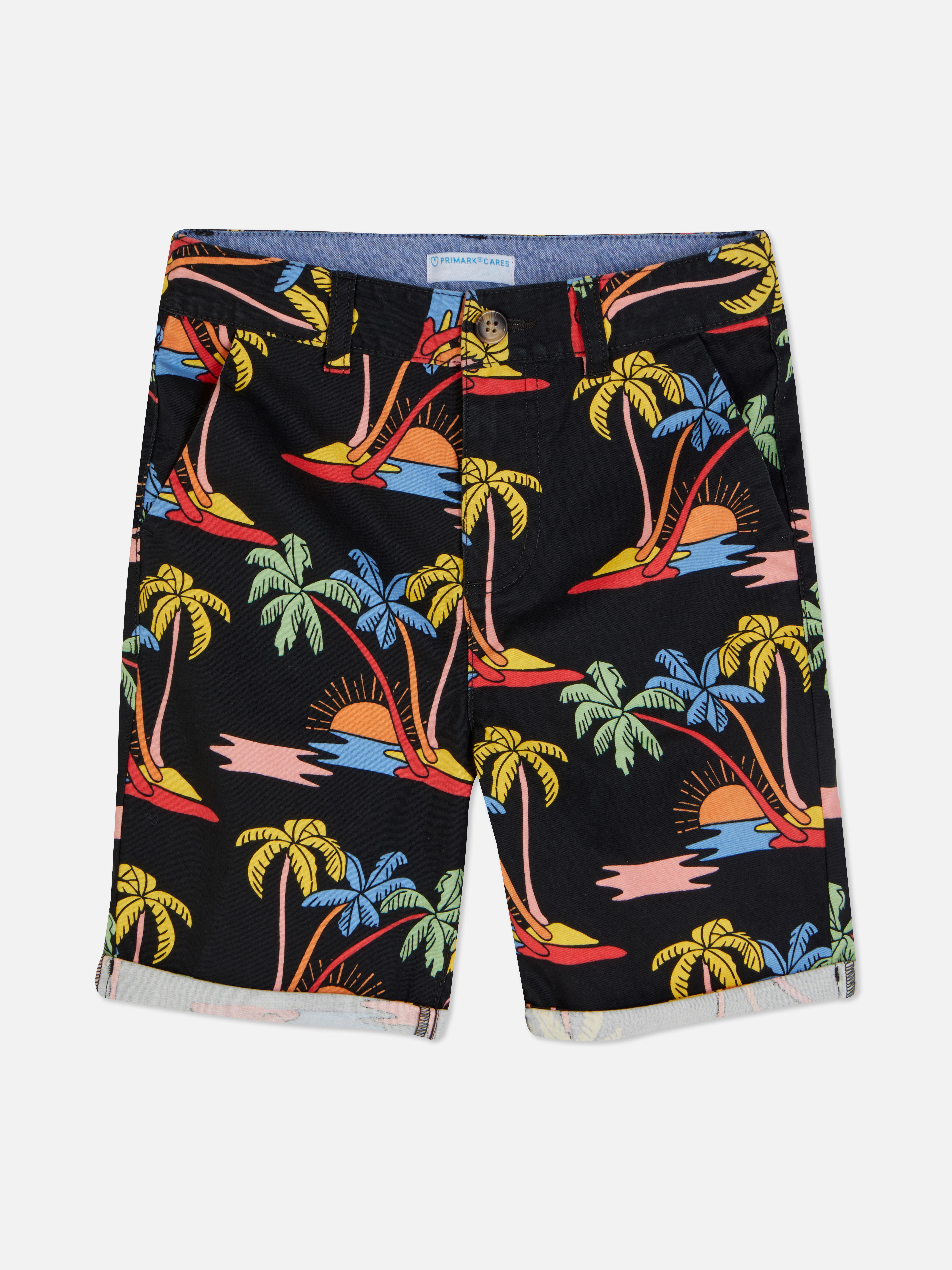 Tropical Island Print Chino Shorts