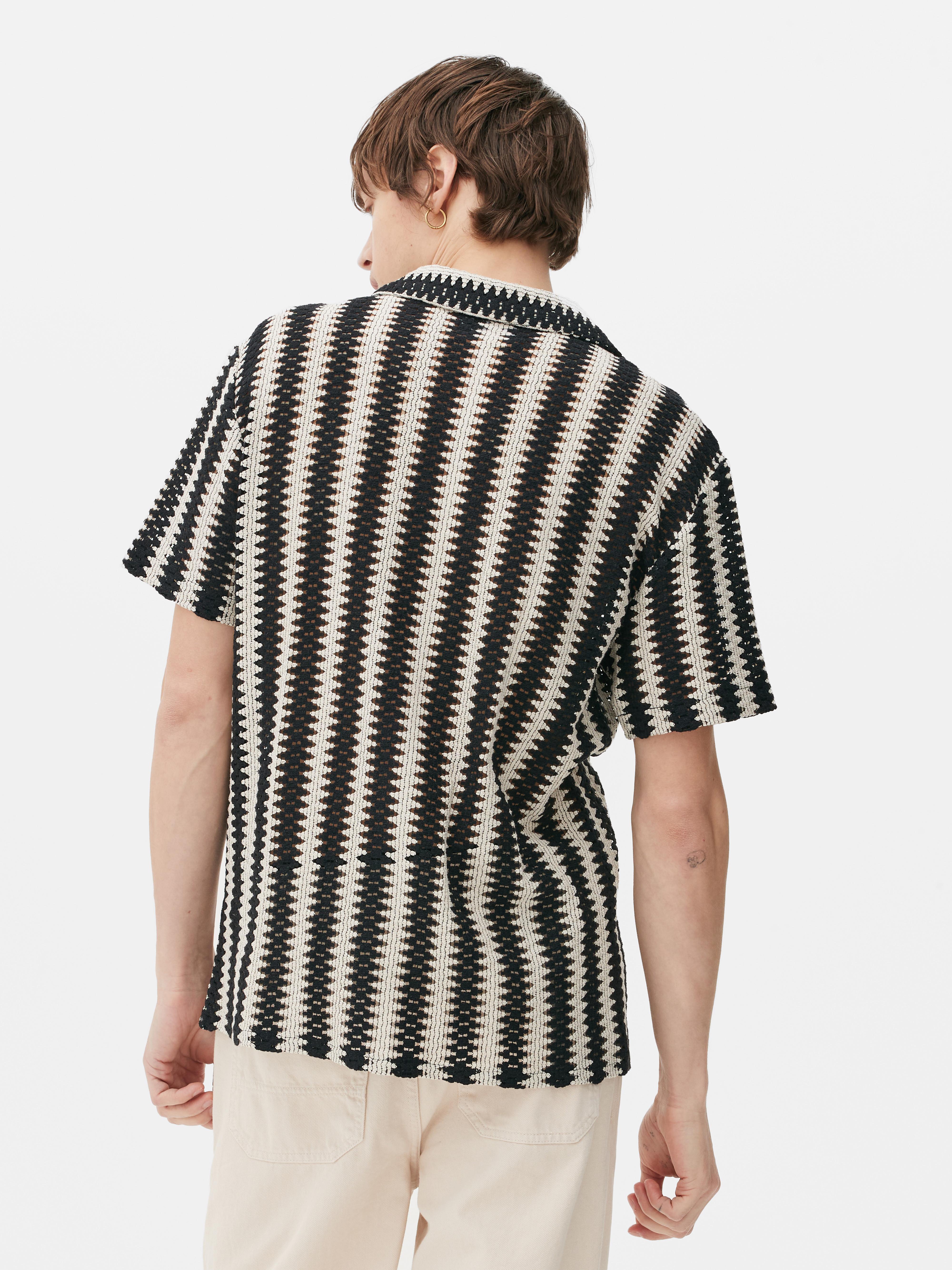 Striped Crochet Shirt