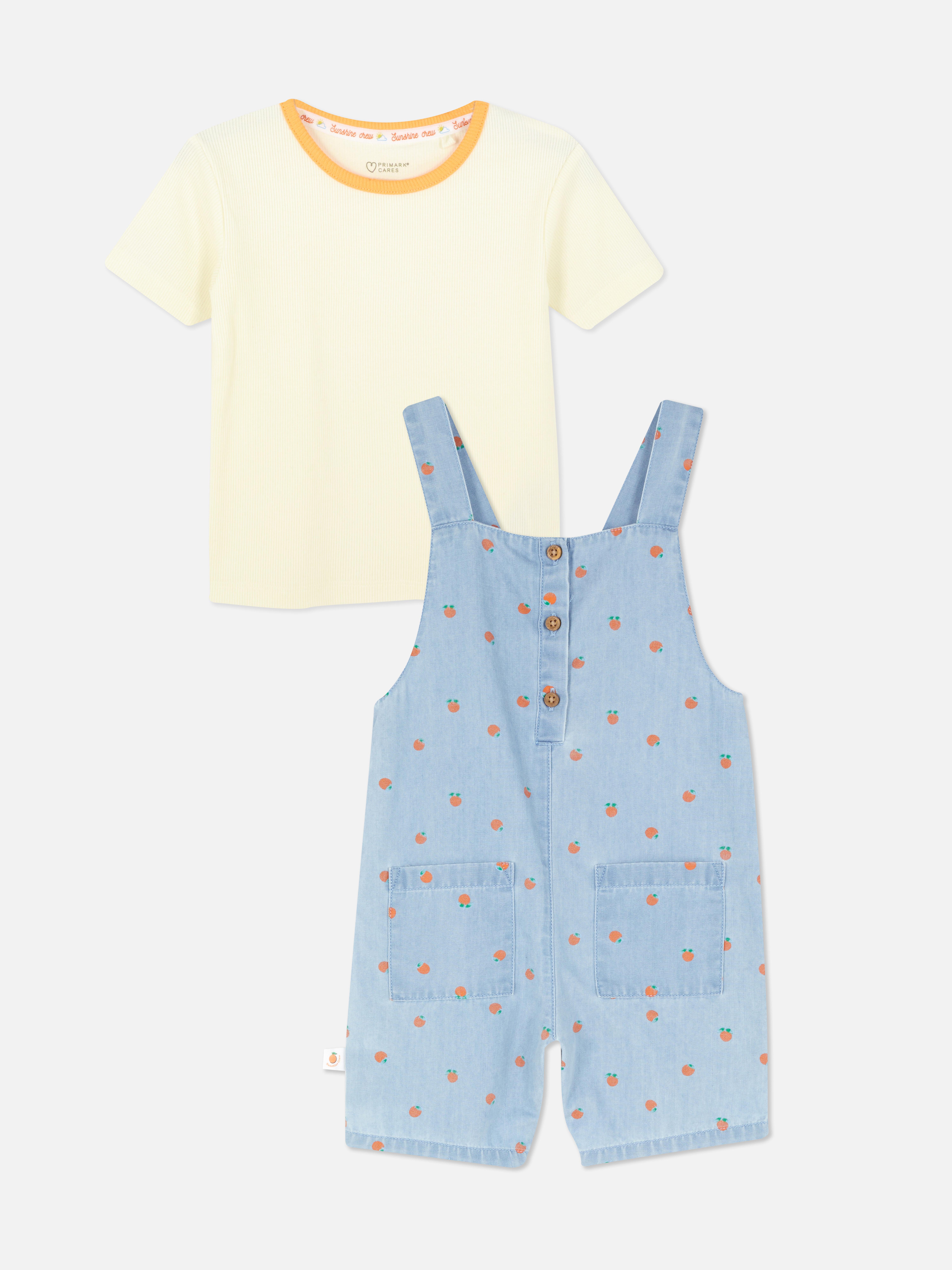 Stacey Solomon T-Shirt and Dungarees Set