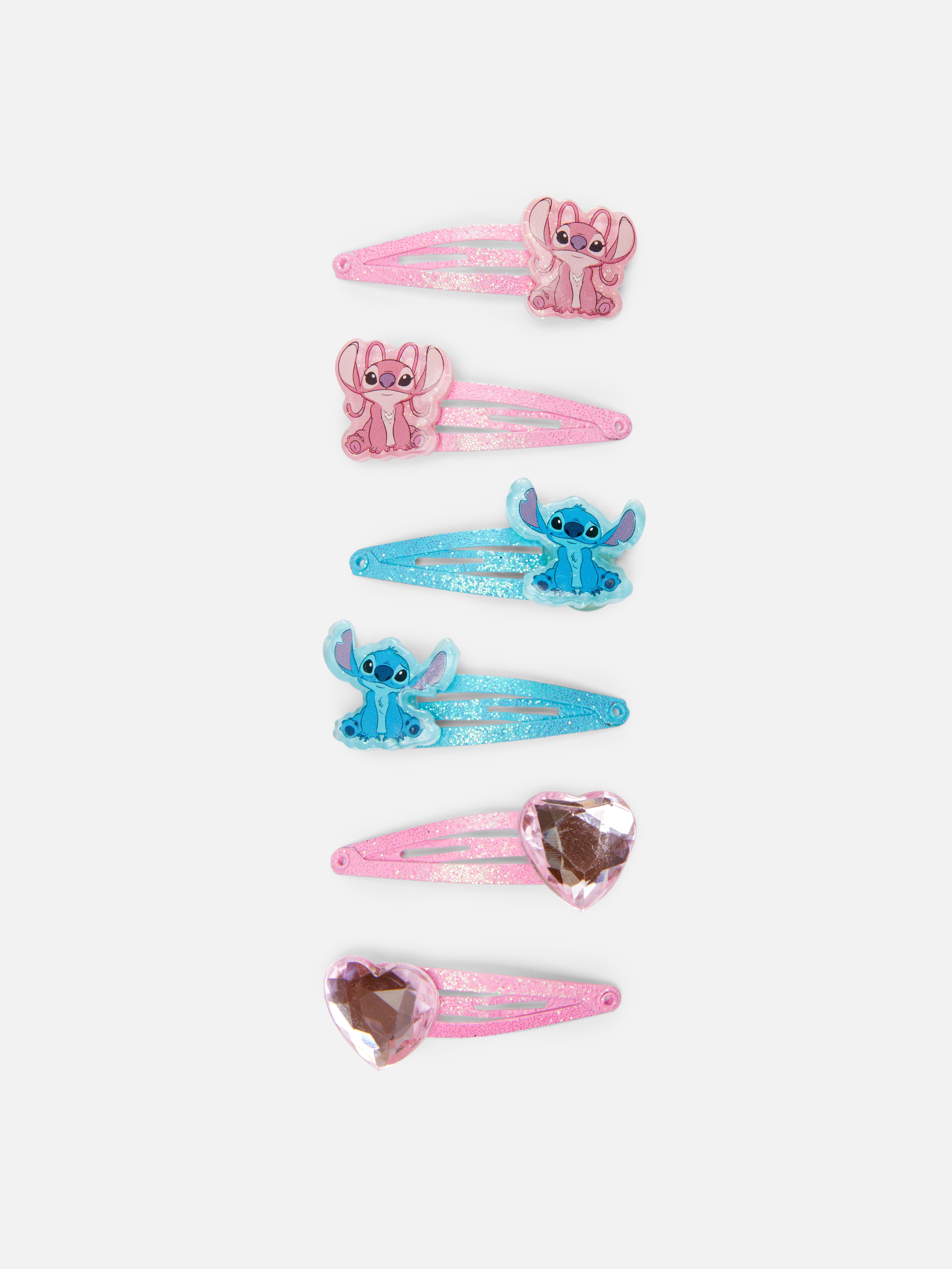 6-Pack Disney’s Lilo and Stitch Snap Hair Clips