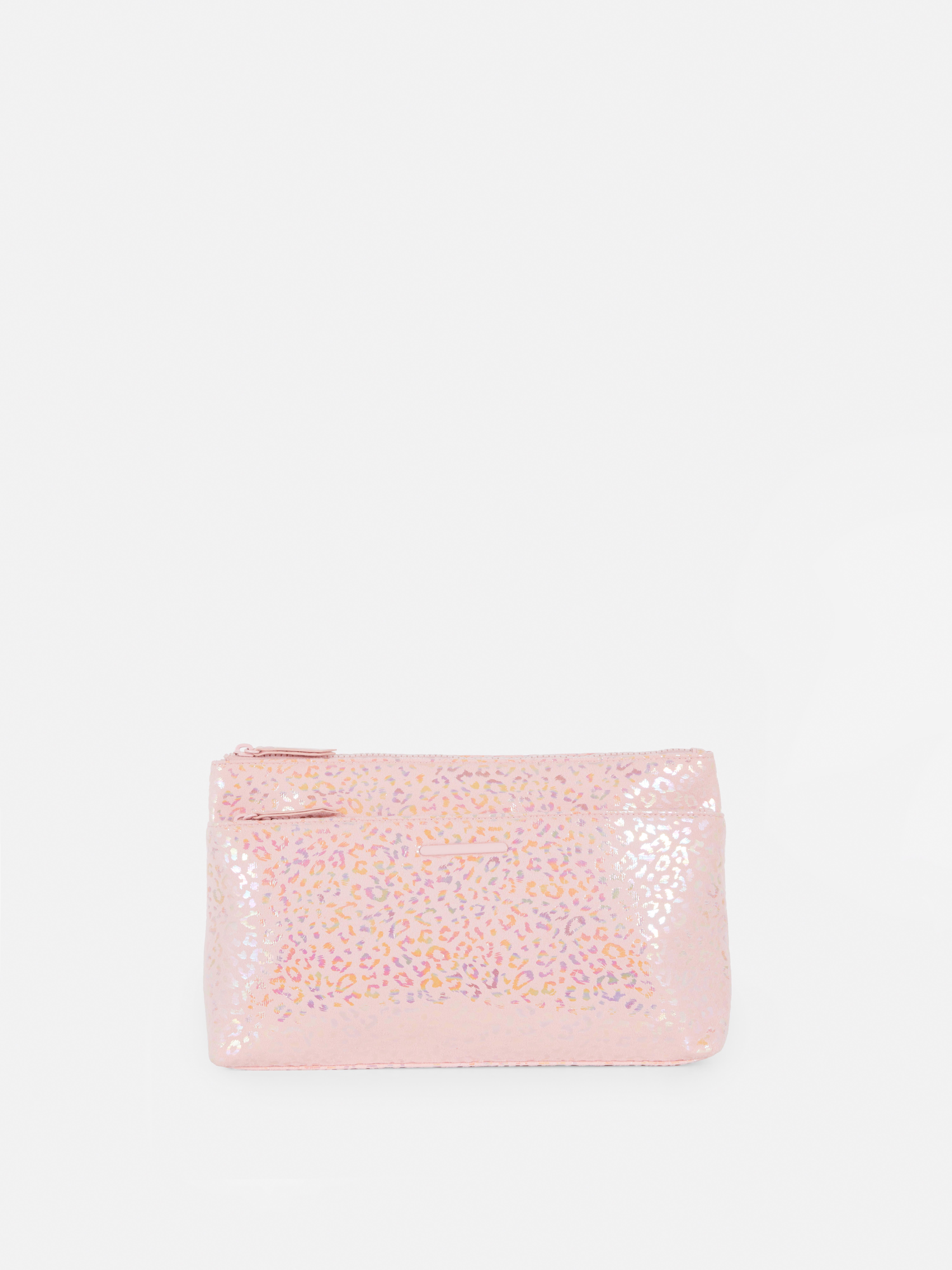 Shimmer Animal Print Two in One Wash Bag
