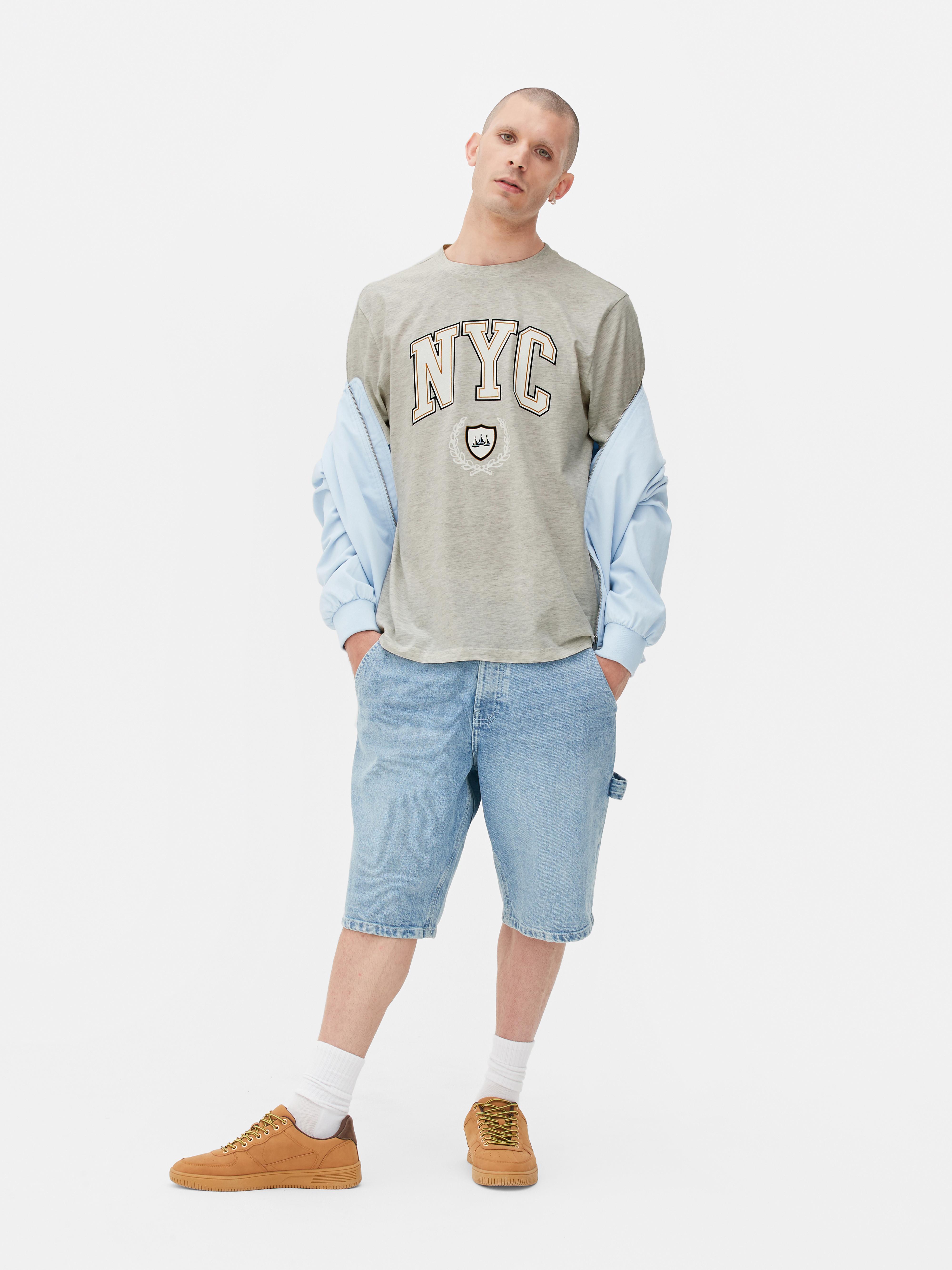 T-shirt NYC met zeilprint