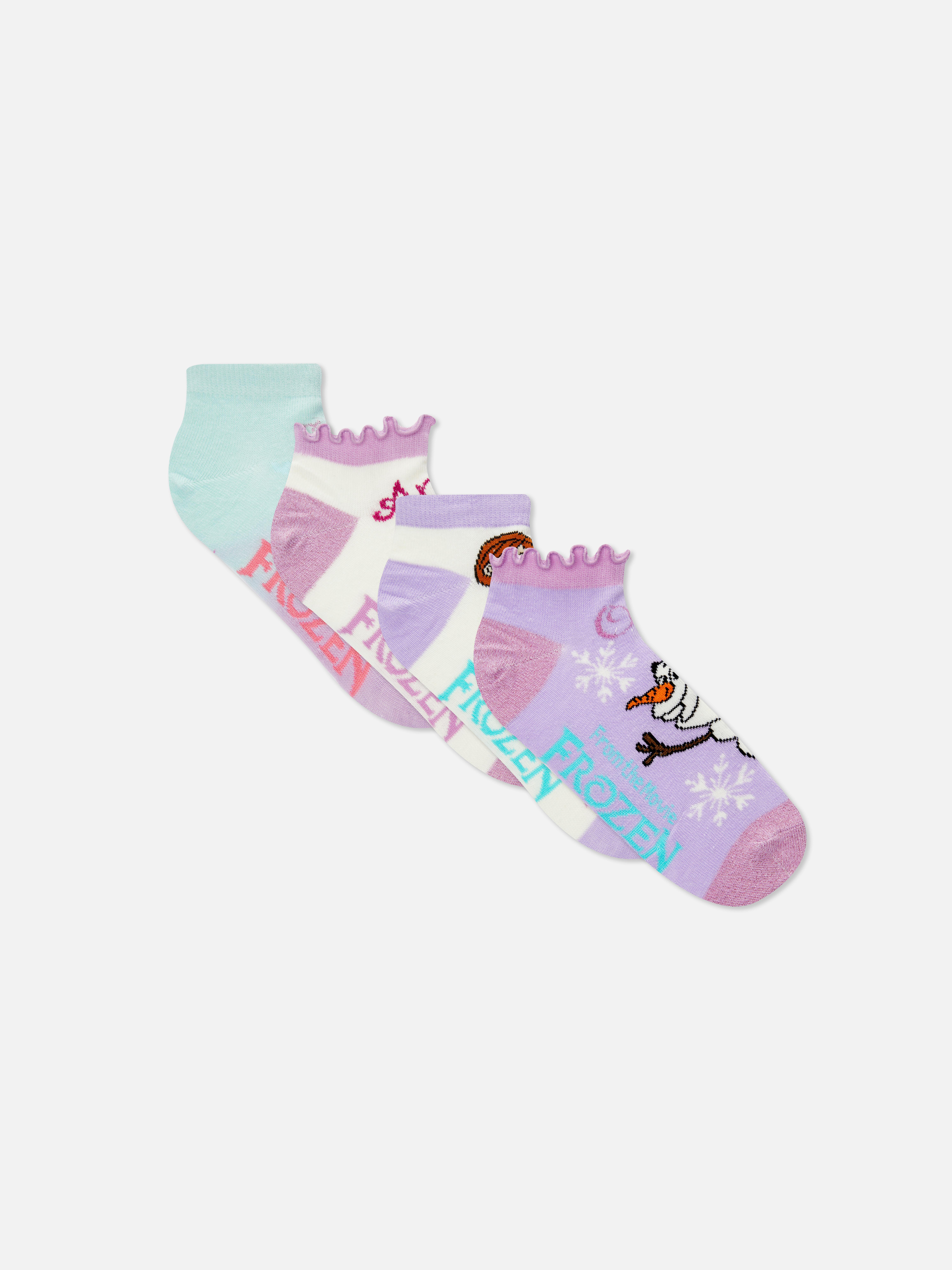 4pk Disney's Frozen Character Ankle Socks